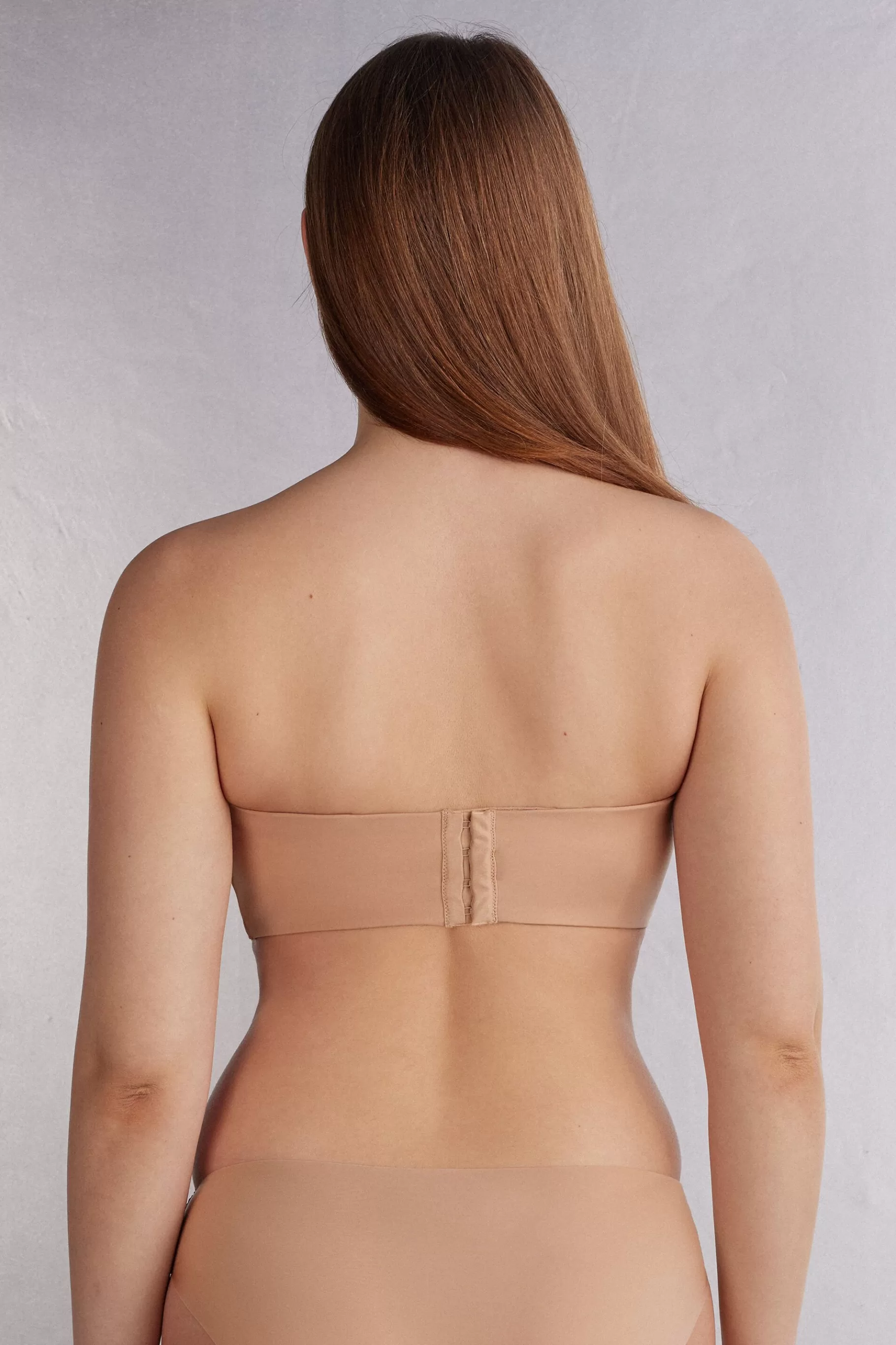 Intimissimi Utan Vaddering | Med Bygel^Balconettebehå i bandeaumodell Diletta i mikrofiber Ultralight