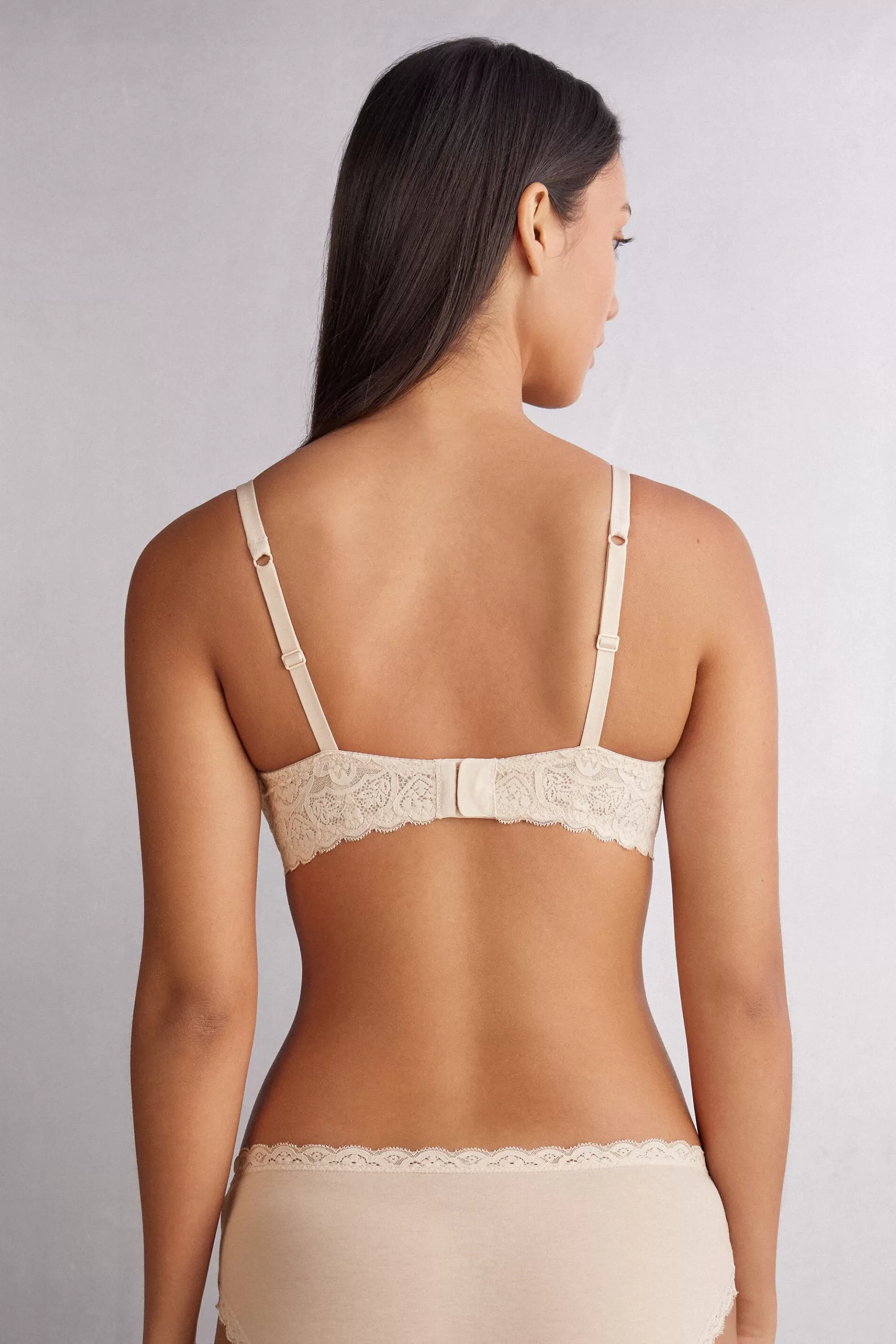 Intimissimi Med Vaddering | Med Bygel^Balconette-bh i spets Francesca
