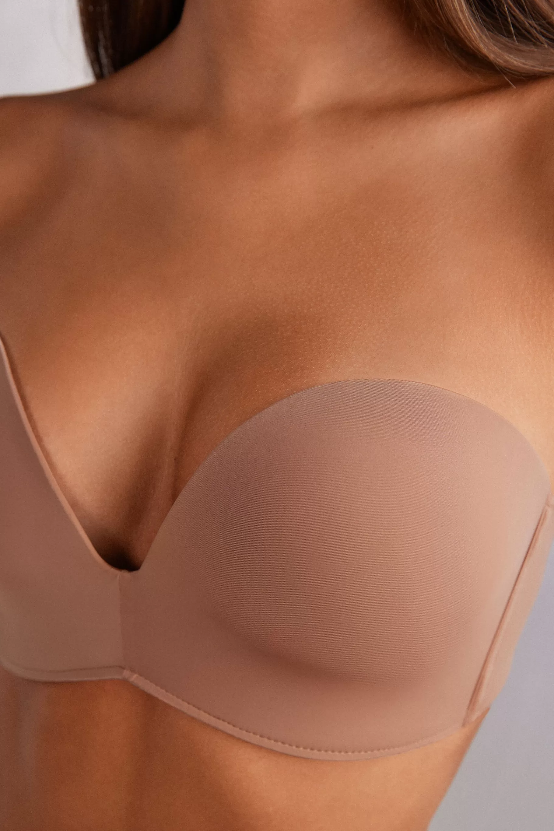 Intimissimi Med Vaddering | Utan Bygel^Bandeaubehå Laura i mikrofiber Ultralight