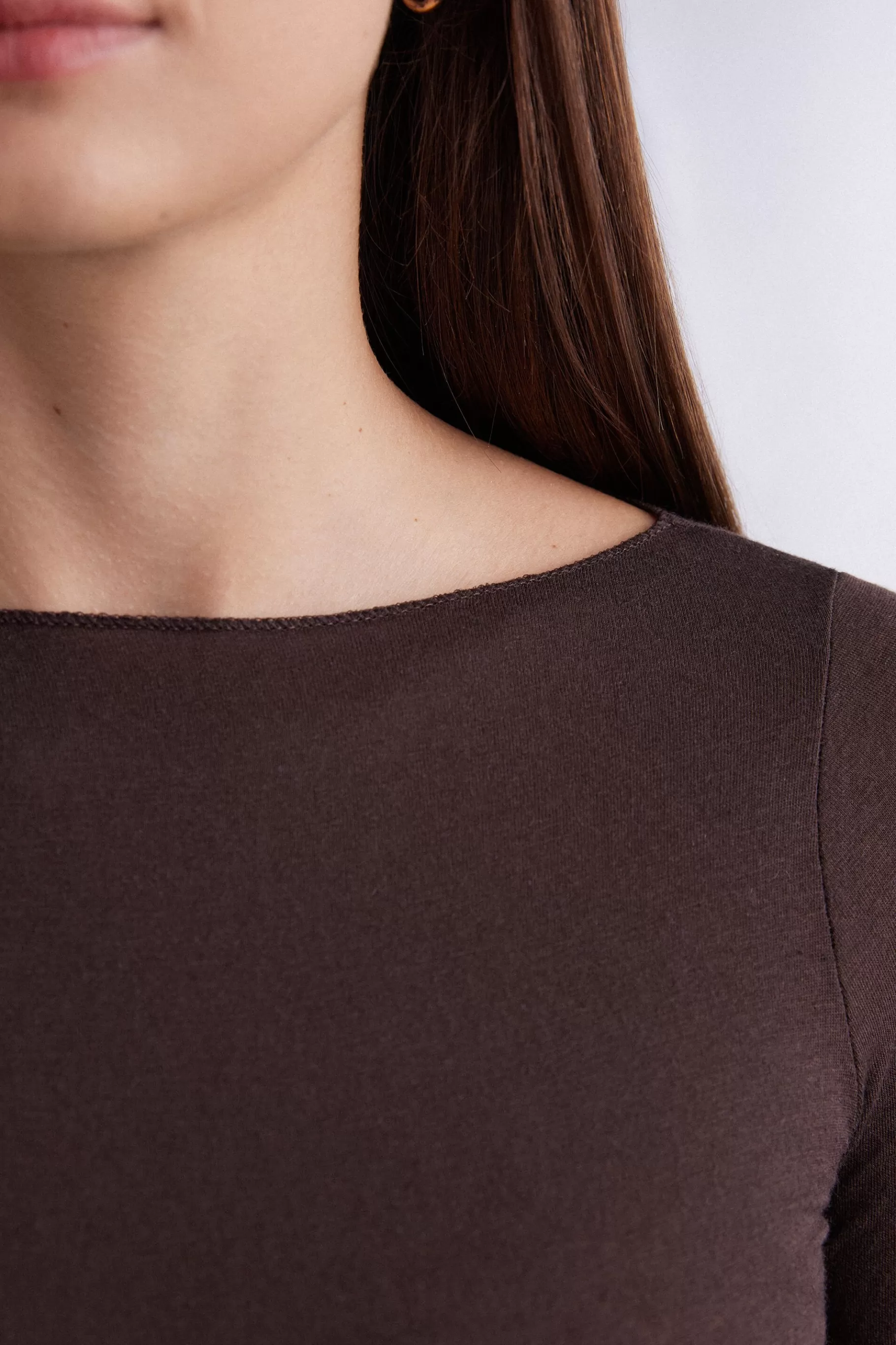 Intimissimi Långärmat^Boat Neck Ultralight tröja i modalkashmir