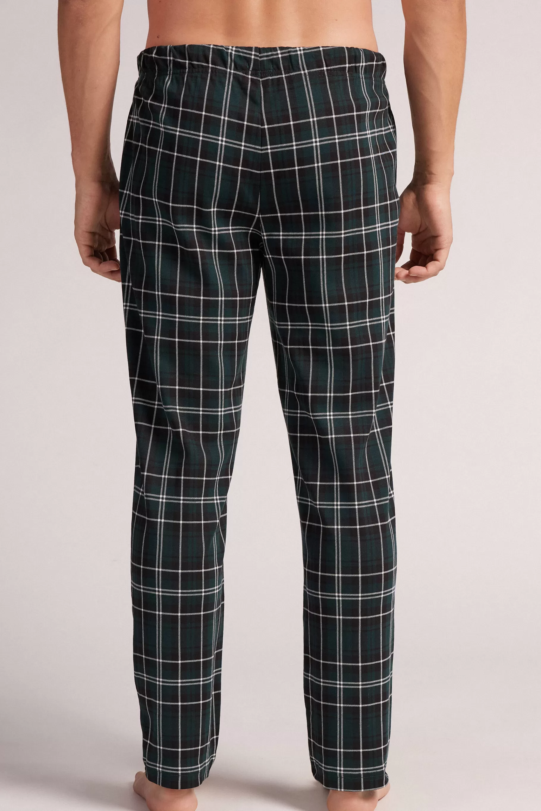 Intimissimi Pyjamas Mix & Match | Byxor^Byxor i bomull med gröna rutor
