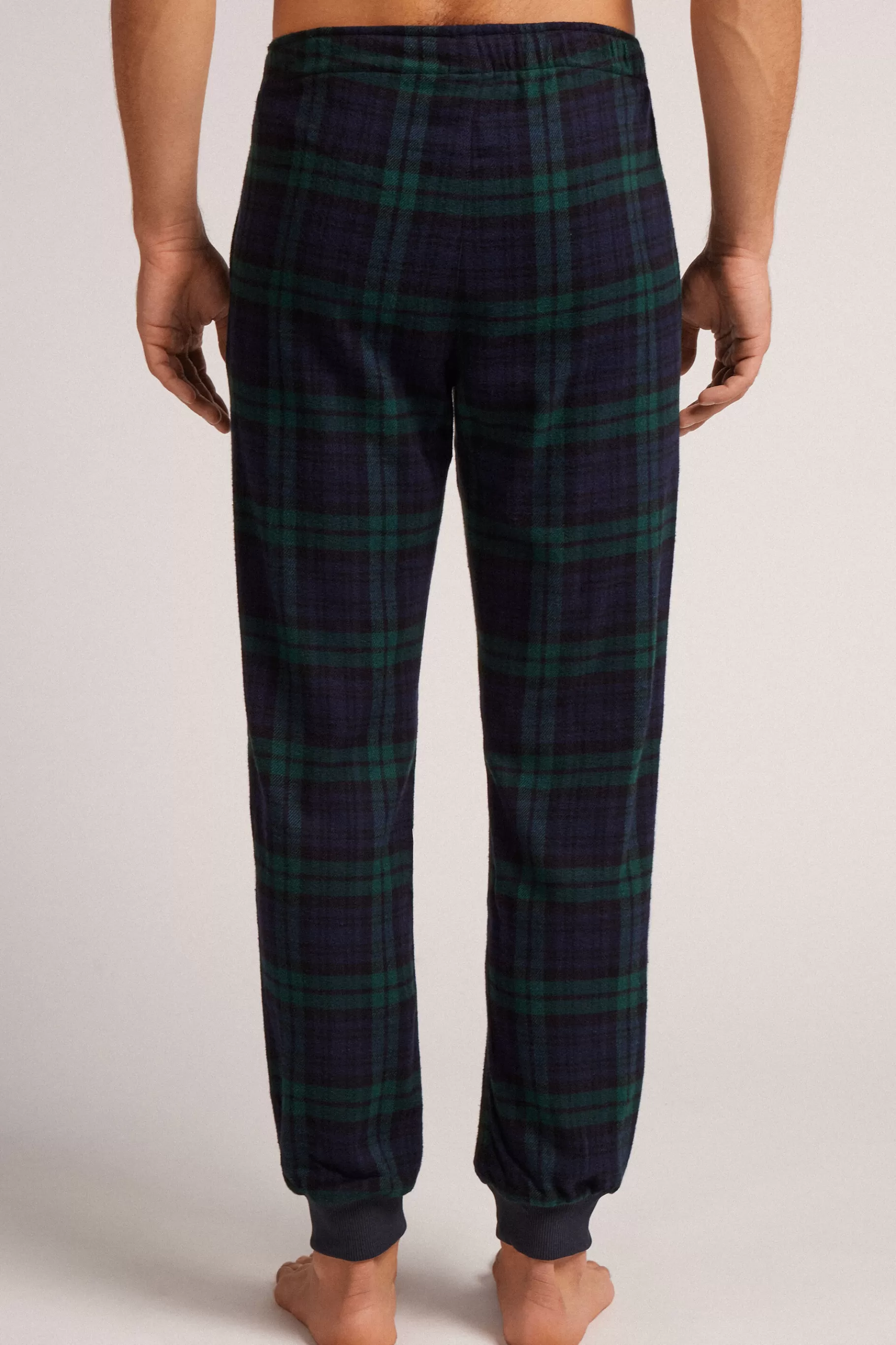 Intimissimi Pyjamas Mix & Match | Byxor^Byxor i bomullsväv med rutor i blått och grönt