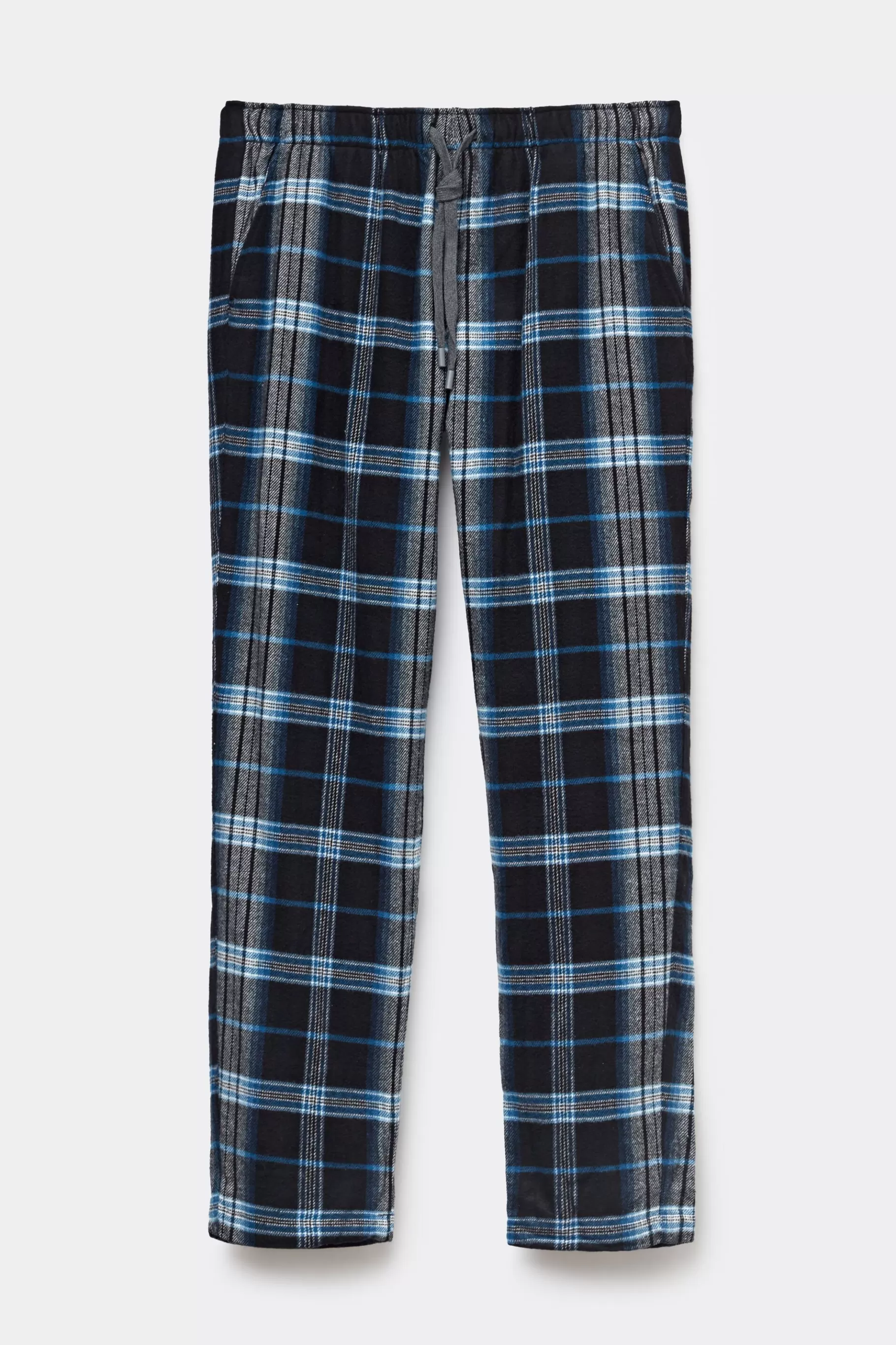 Intimissimi Pyjamas Mix & Match | Byxor^Byxor i bomullsväv med rutor i svart och ljusblått