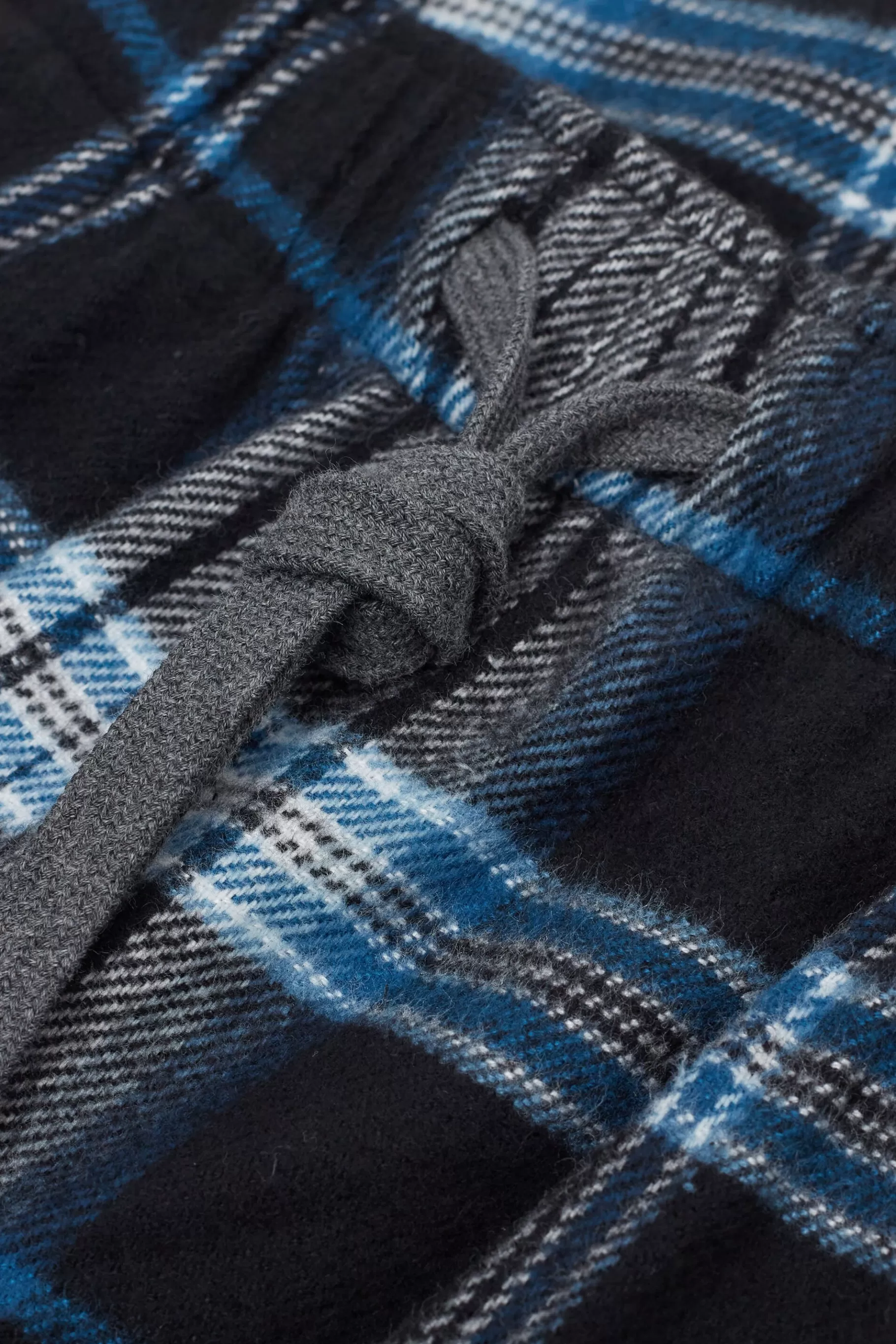 Intimissimi Pyjamas Mix & Match | Byxor^Byxor i bomullsväv med rutor i svart och ljusblått