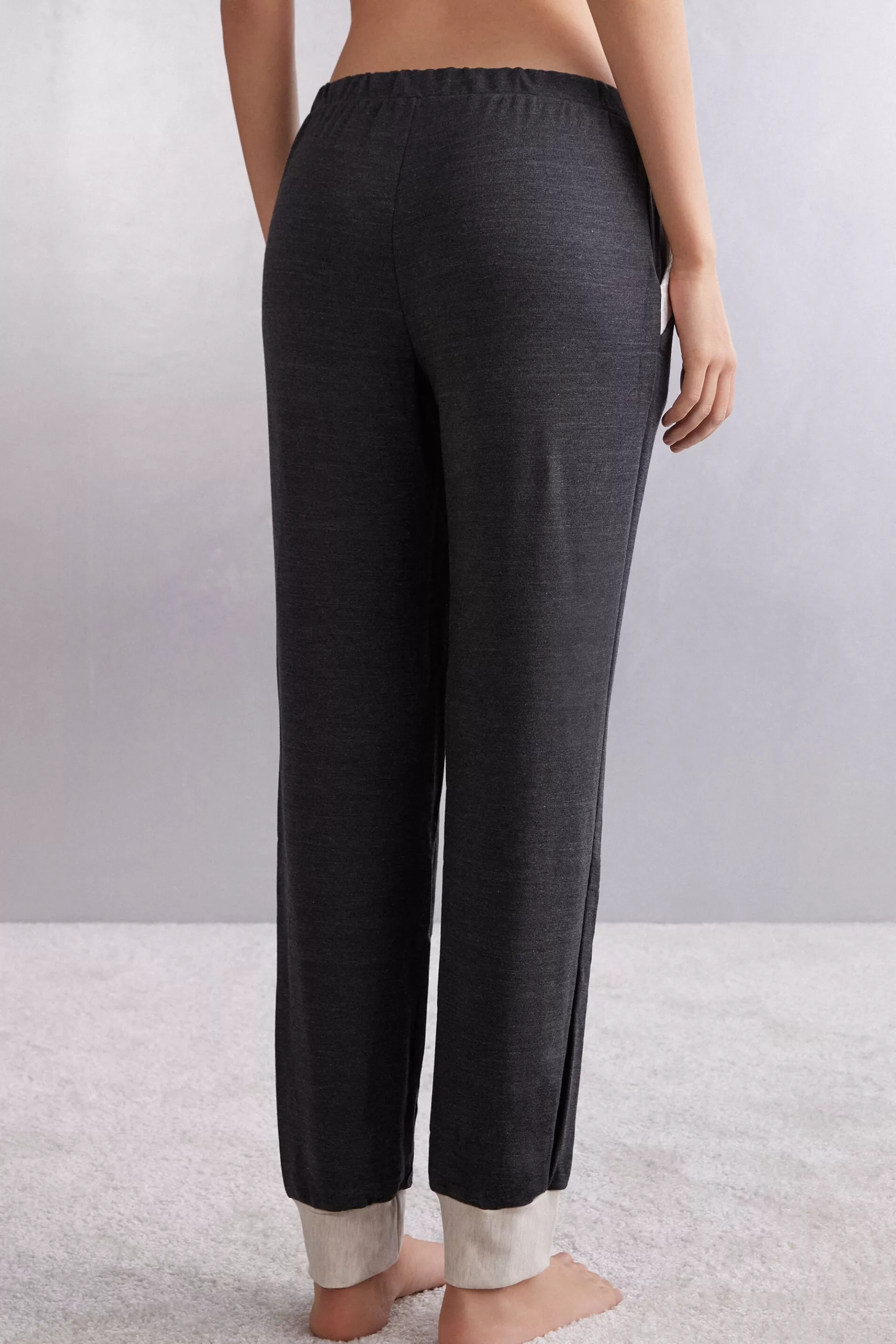 Intimissimi Pyjamas Mix & Match | Pyjamas Med Långbyxor^Joggingbyxor i modal med ull Baby It's Cold Outside