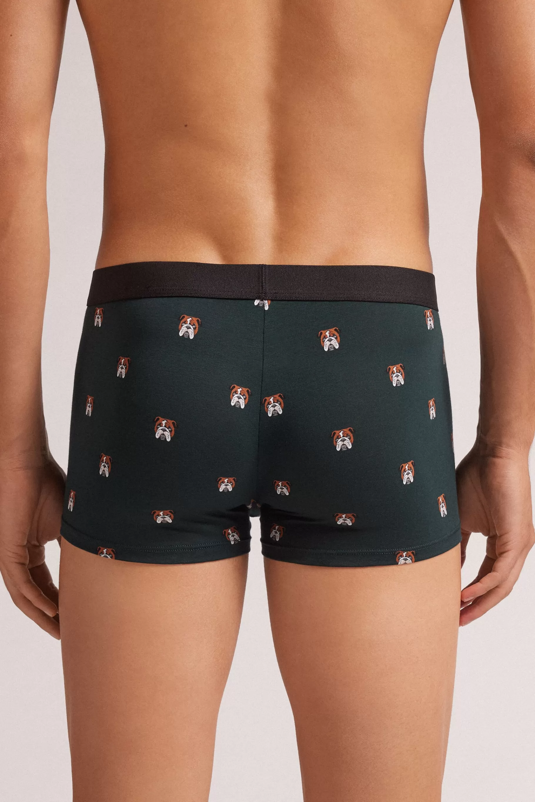 Intimissimi Boxershorts^Kalsonger i Natural Fresh-bomull med bulldog