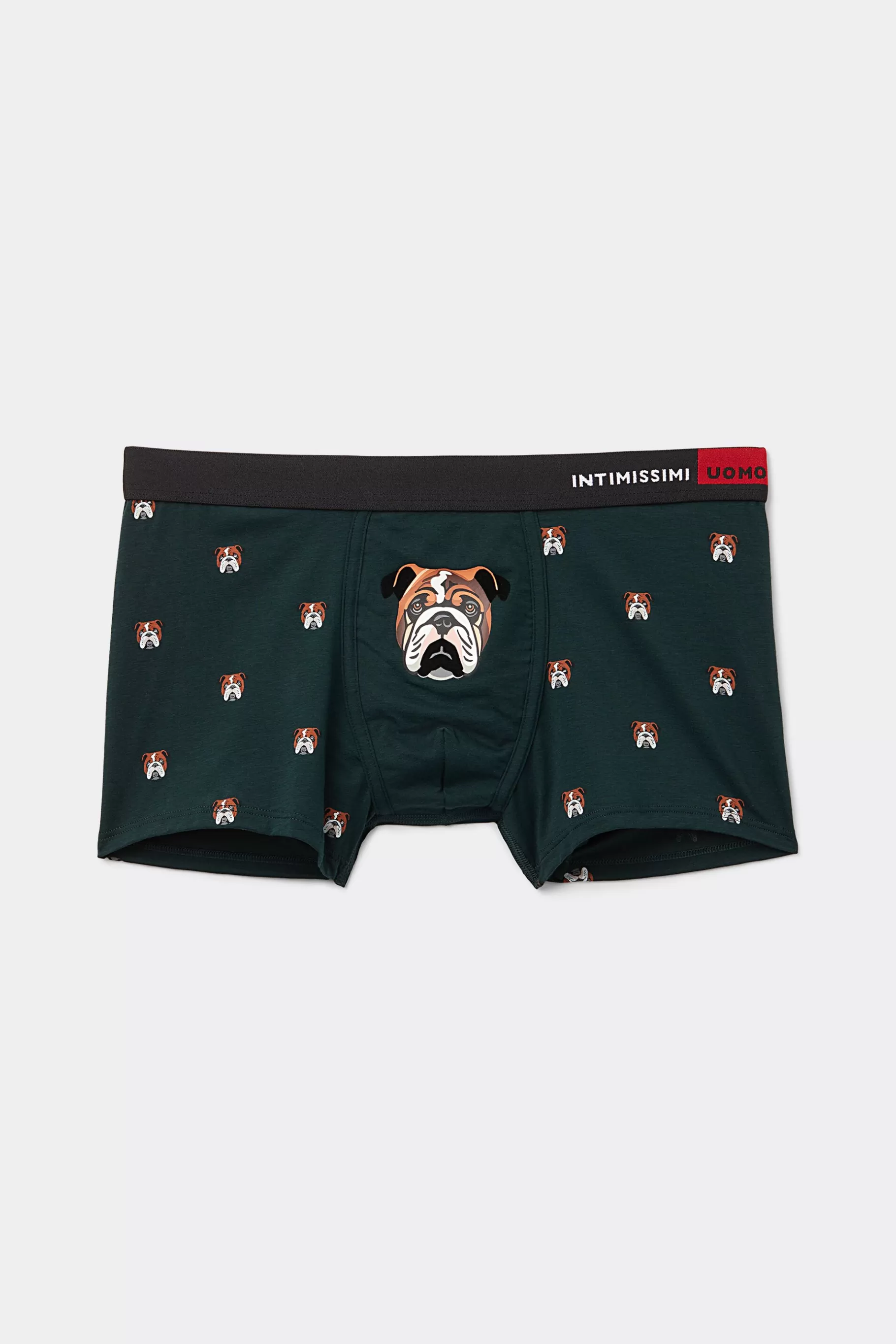Intimissimi Boxershorts^Kalsonger i Natural Fresh-bomull med bulldog