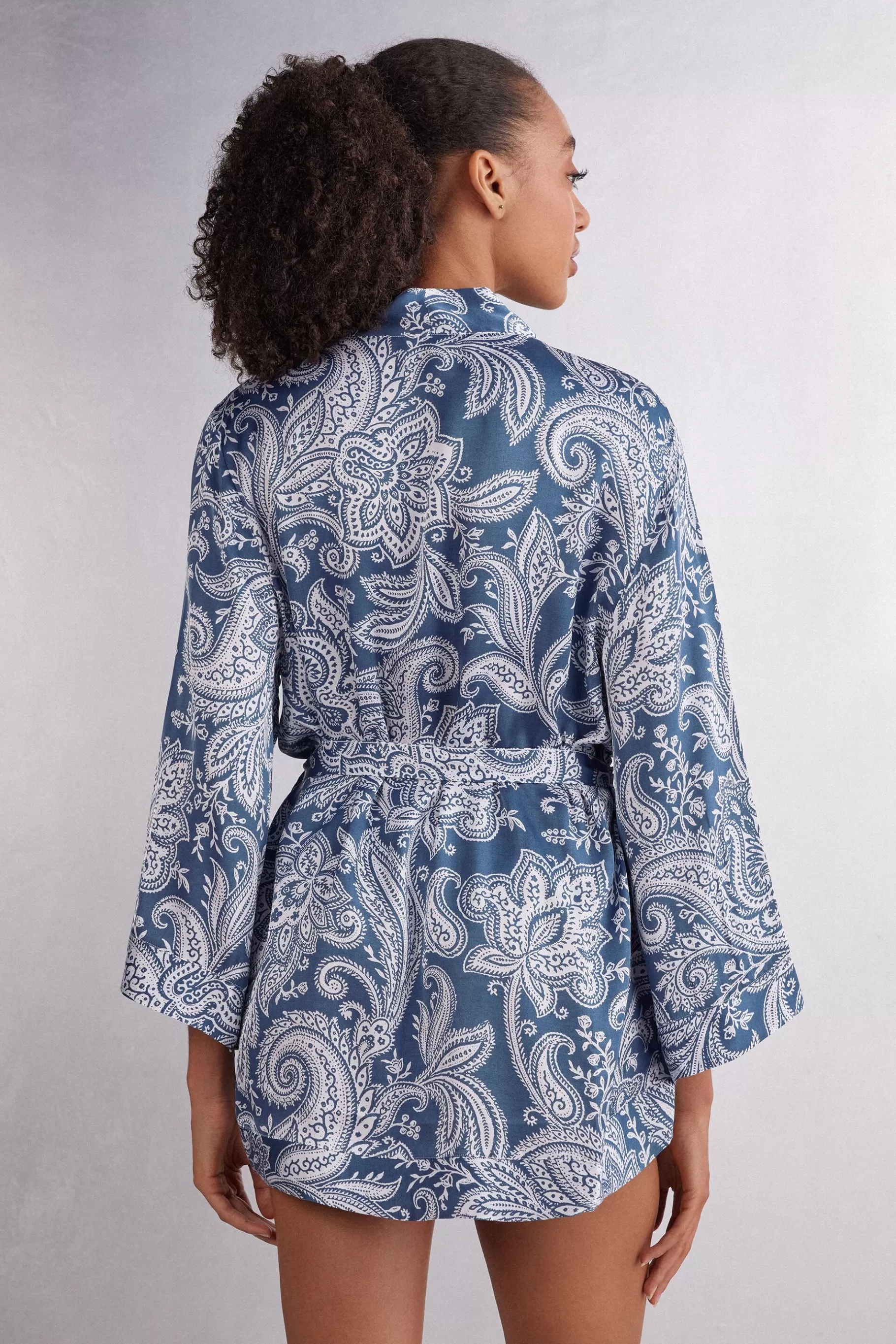 Intimissimi Morgonrockar / Kimonos^Kimono i viskossatin Flower Paisley