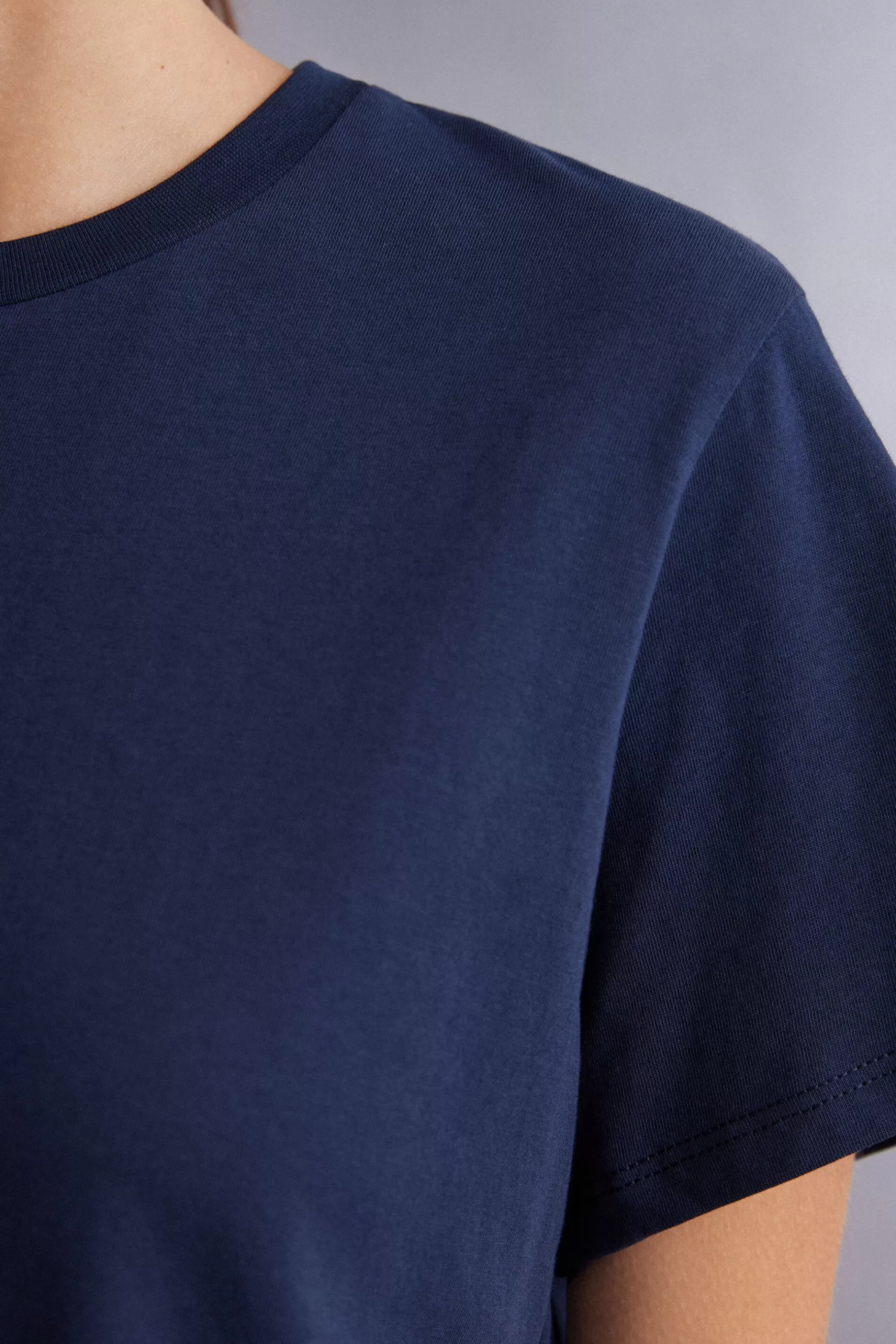 Intimissimi T-shirt^Kortärmad boxy fit tröja i bomull