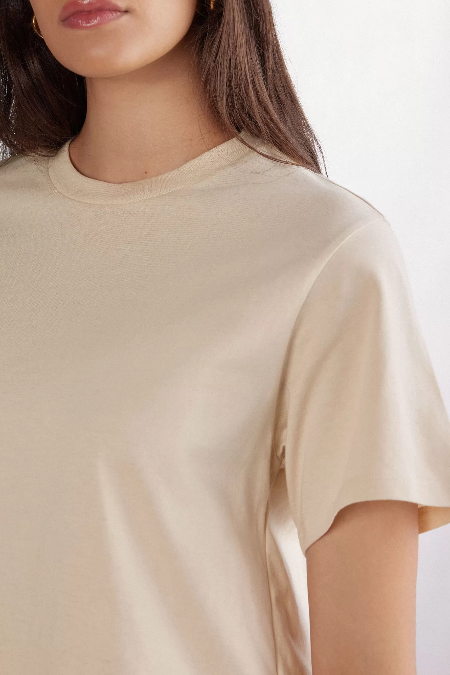 Intimissimi T-shirt^Kortärmad boxy fit tröja i bomull