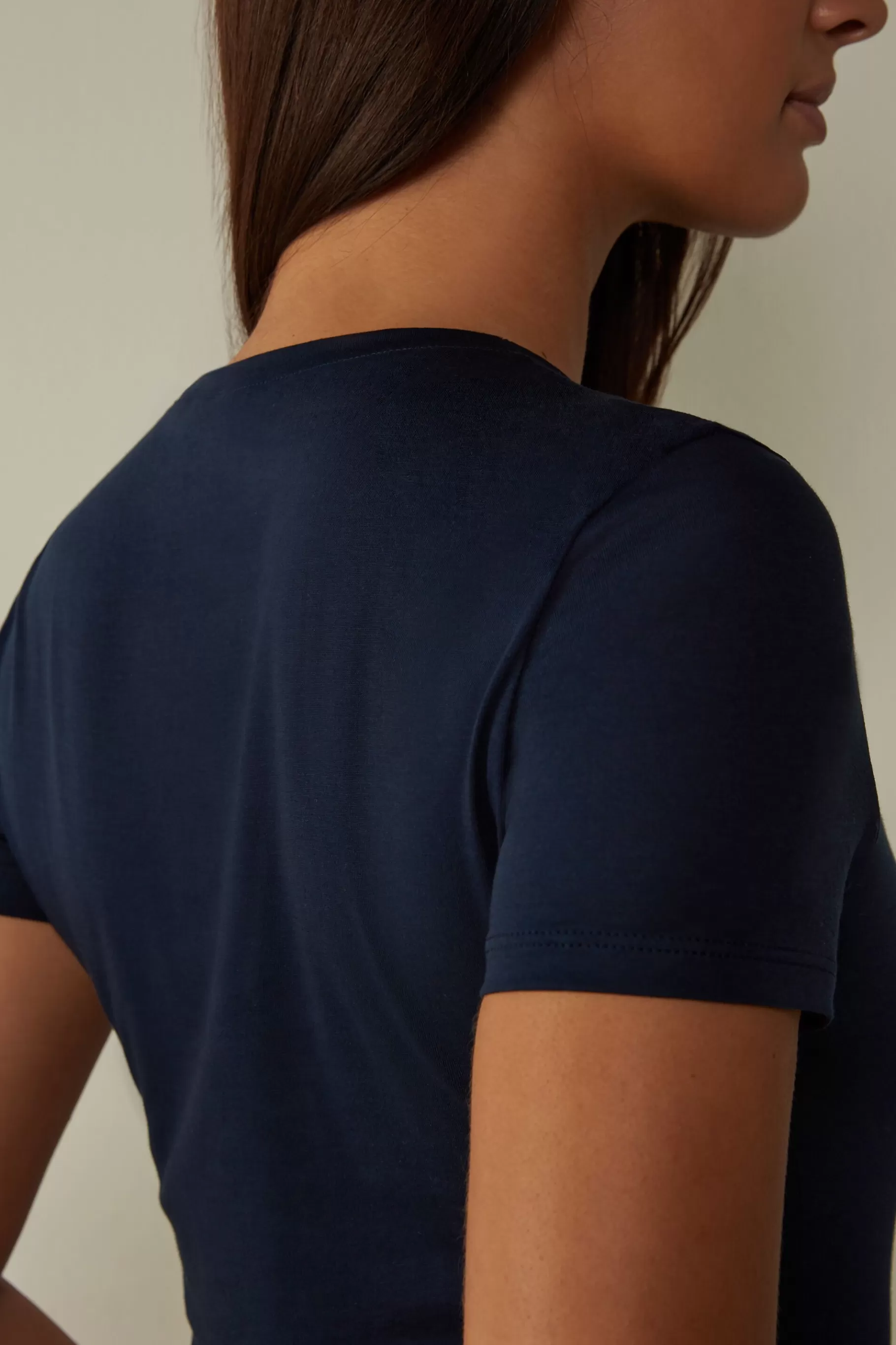 Intimissimi T-shirt^Kortärmad tröja i bomull Ultrafresh