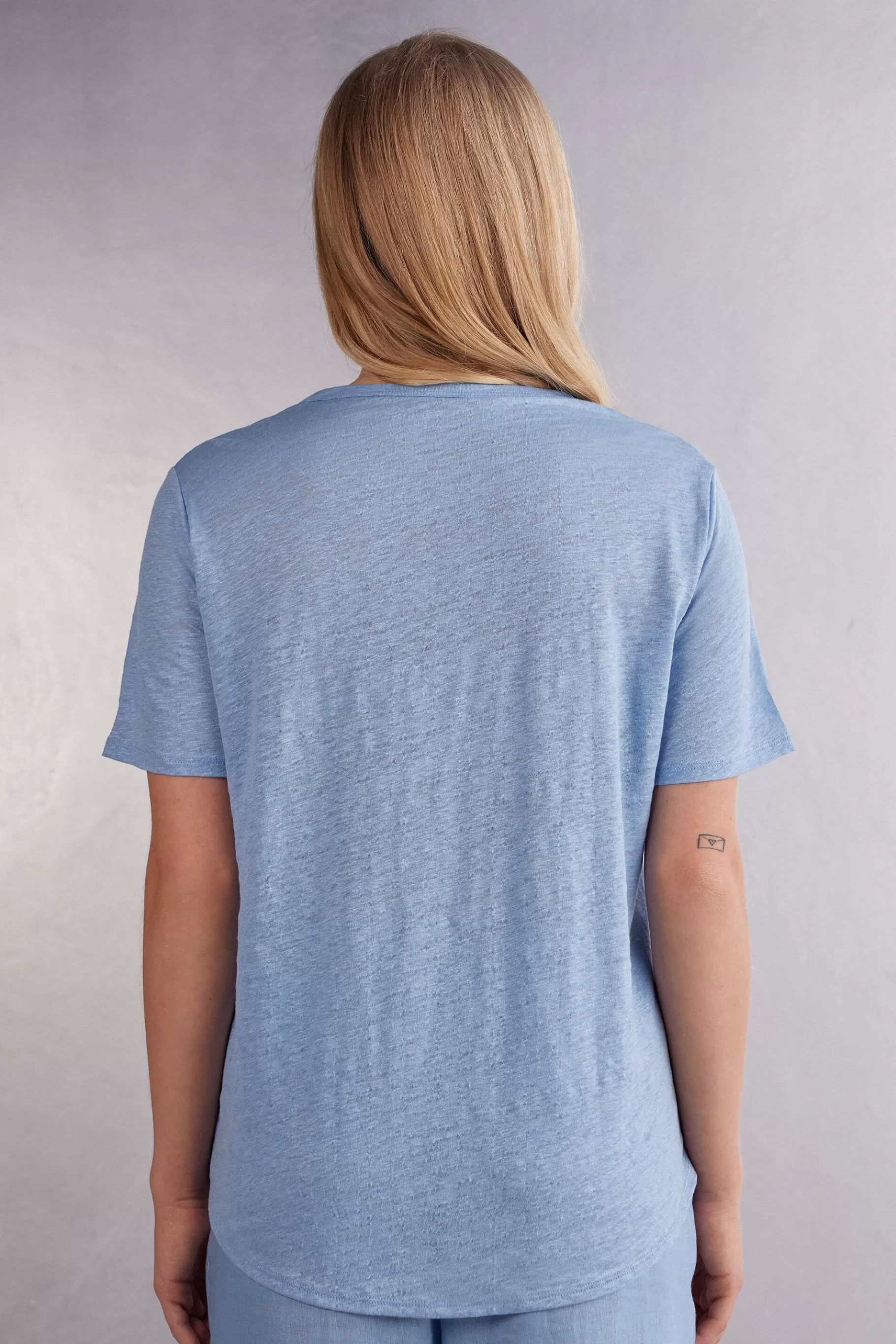 Intimissimi T-shirt^Kortärmad tröja i linne