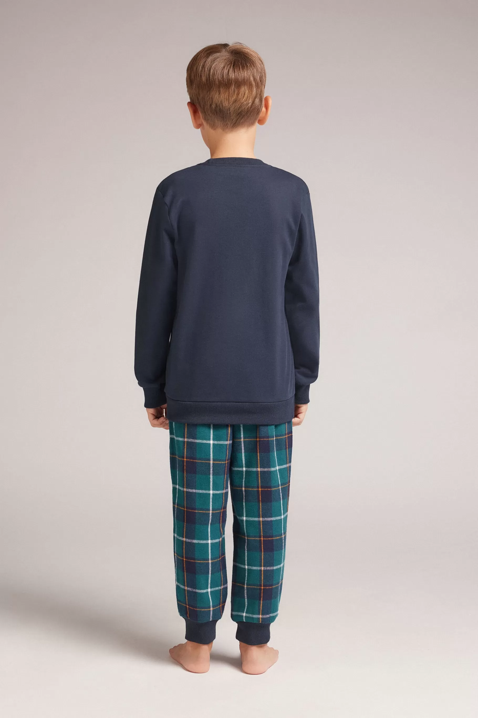 Intimissimi Pojke^Lång pyjamas för barn i bomull med Butter från ©Disney