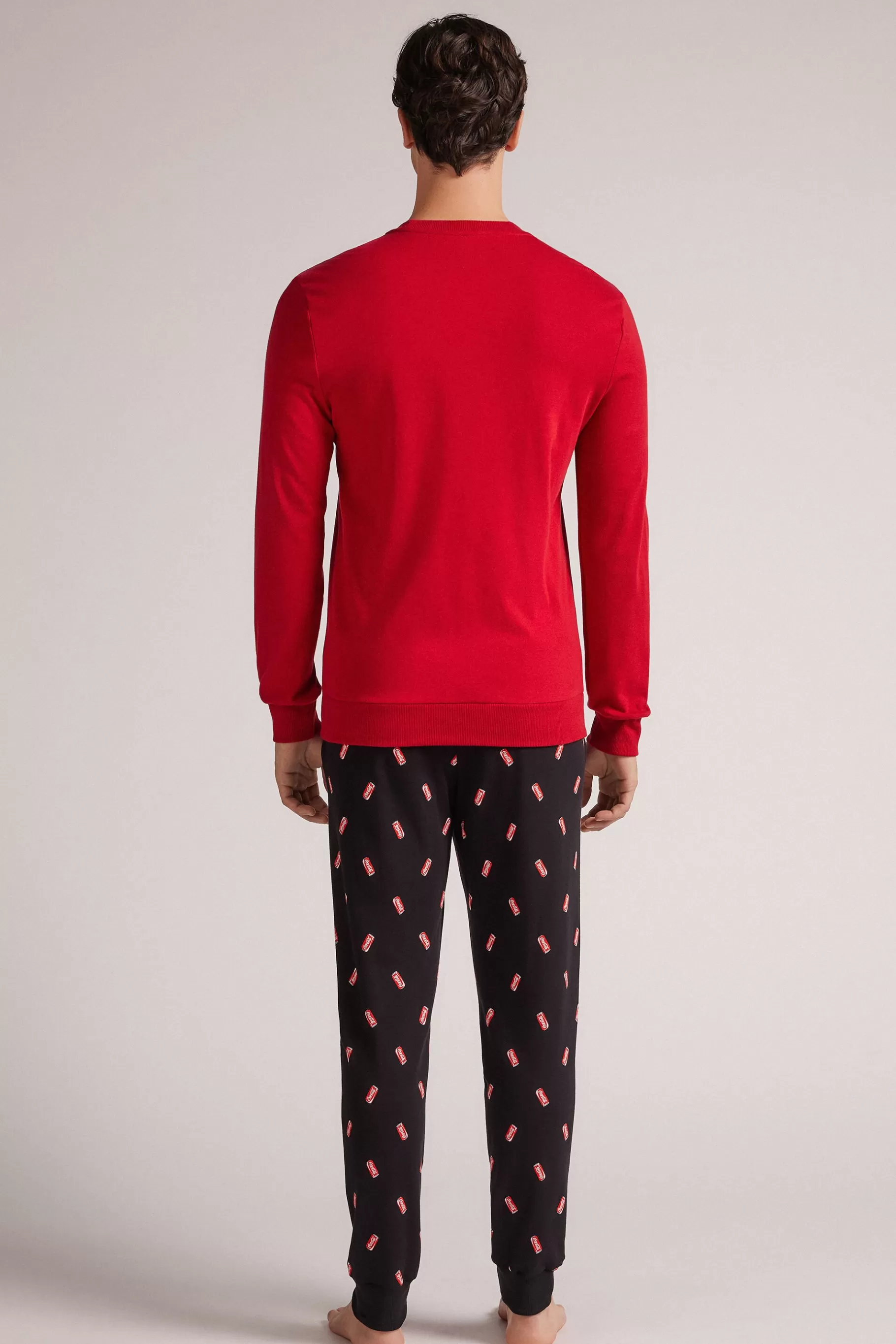Intimissimi Pyjamas Med L氓ngbyxor^Lång pyjamas i bomull Coca-Cola®-logotyp