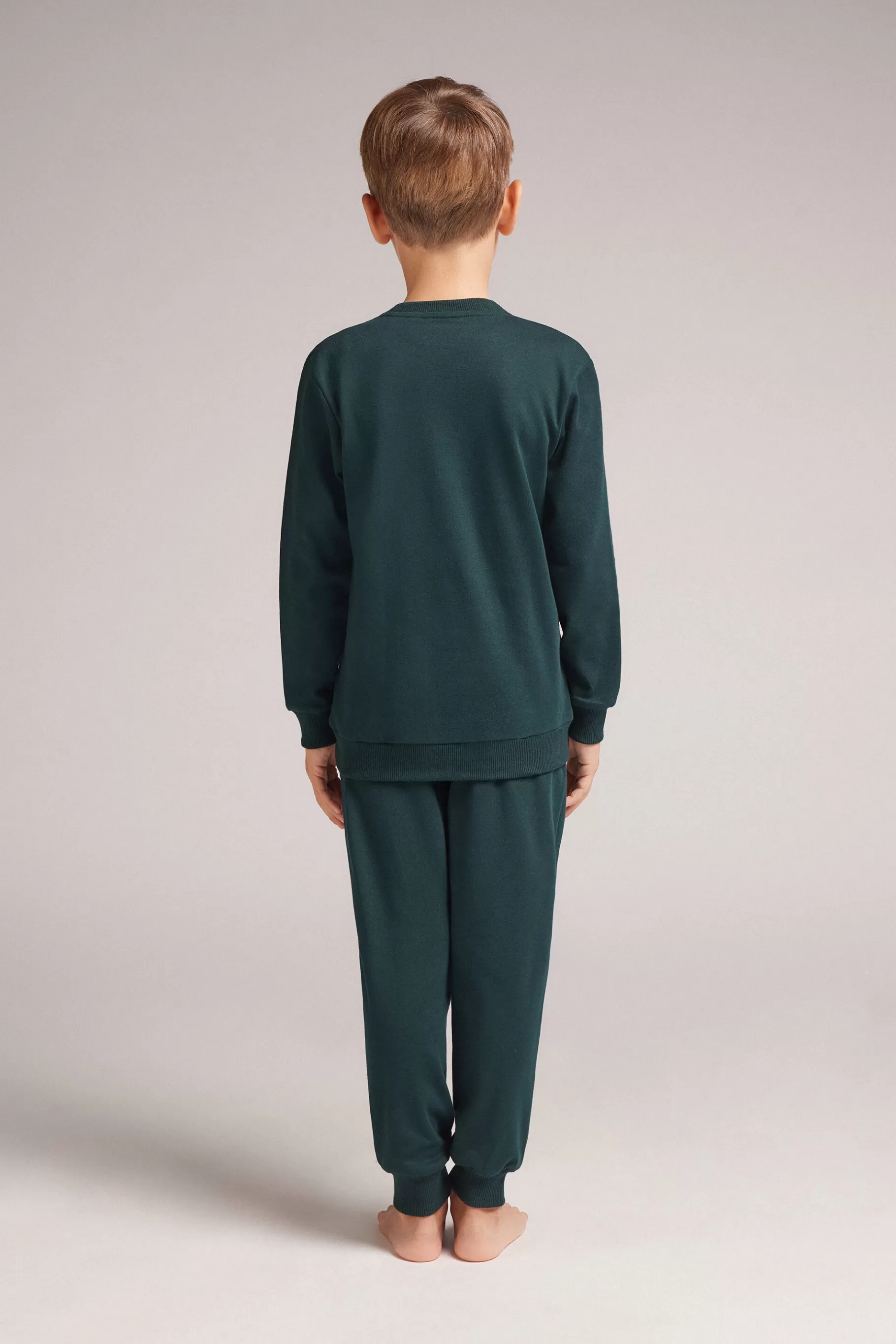 Intimissimi Pojke^Lång pyjamas i bomull för barn The Grinch Dr Seuss™
