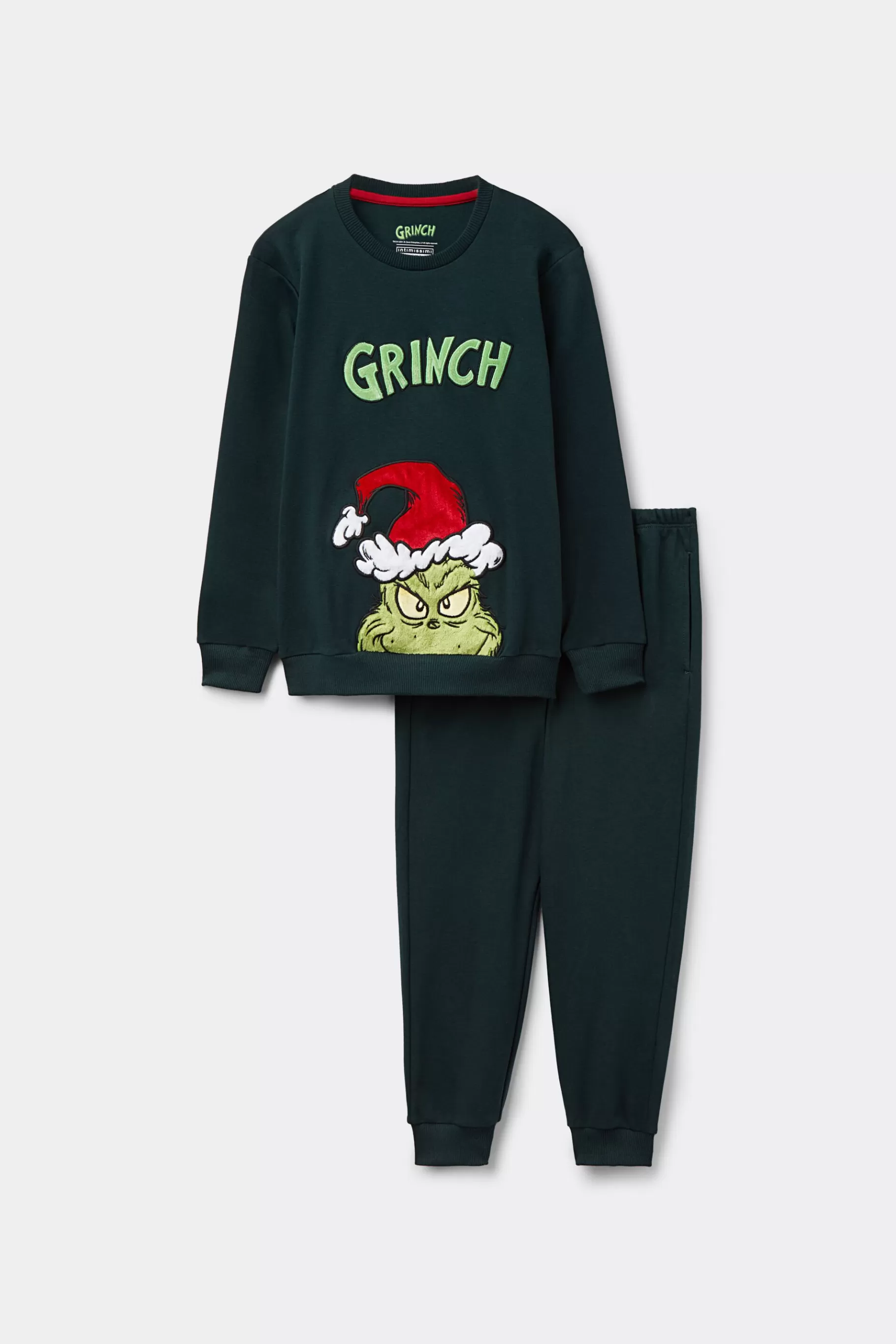 Intimissimi Pojke^Lång pyjamas i bomull för barn The Grinch Dr Seuss™