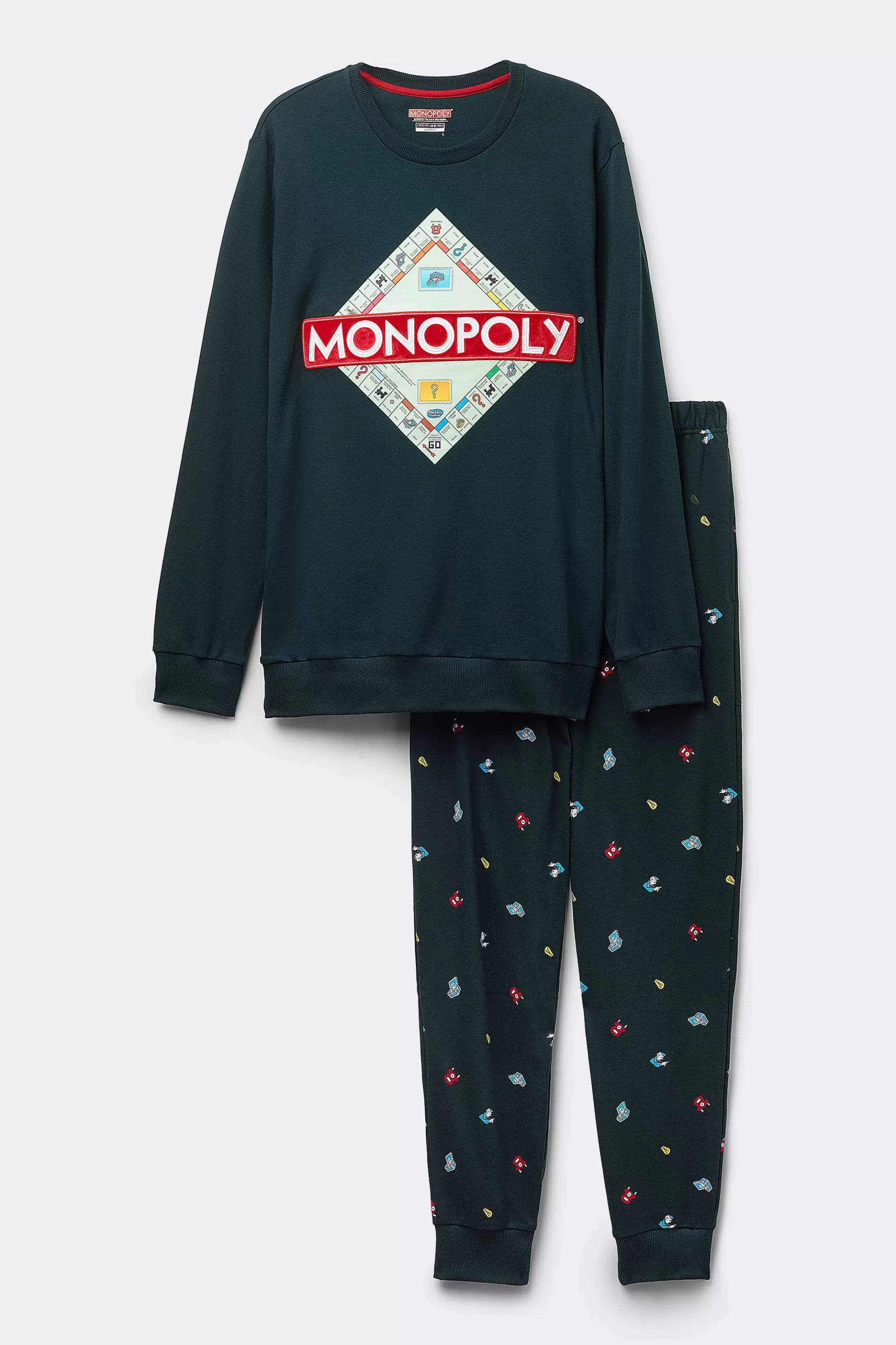 Intimissimi Pyjamas Med L氓ngbyxor^Lång pyjamas i bomull Hasbro Monopol