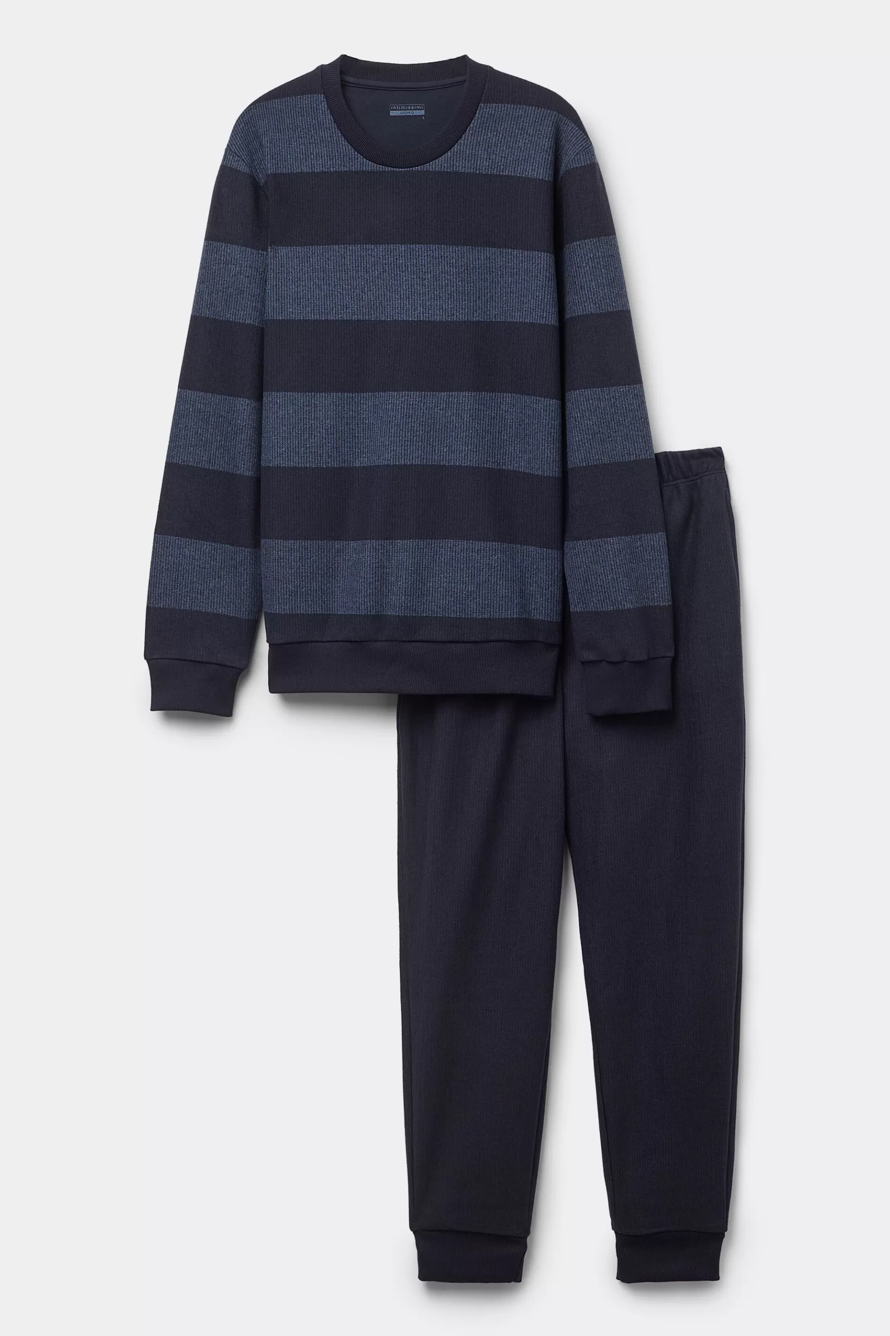 Intimissimi Pyjamas Med L氓ngbyxor^Lång pyjamas i trikå med blå ränder