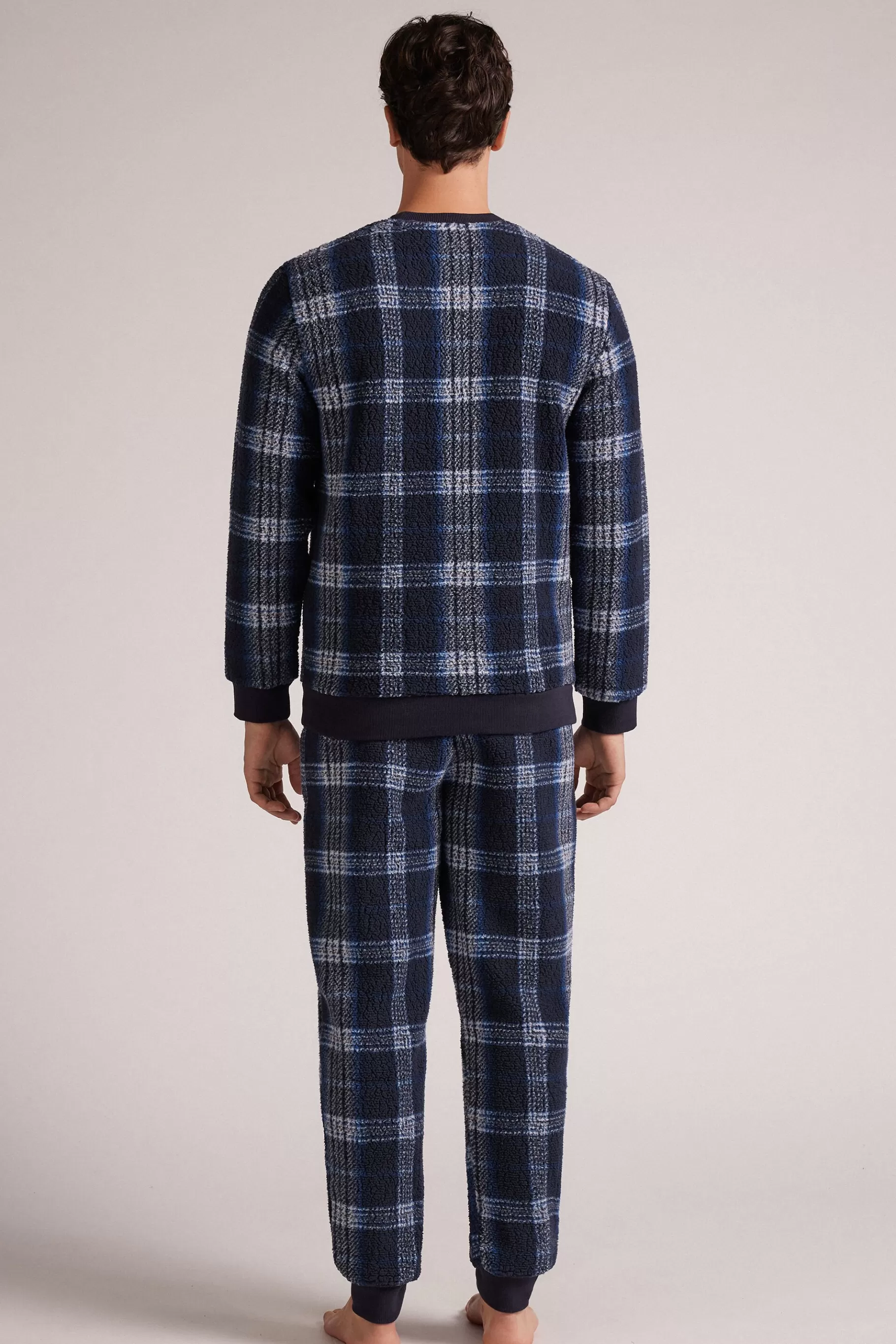 Intimissimi Pyjamas Med L氓ngbyxor^Lång pyjamas Teddy Tartan Blu
