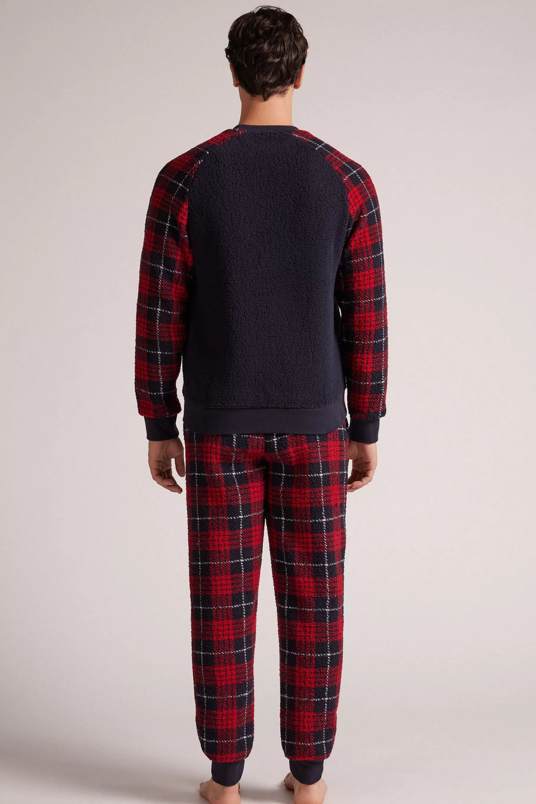 Intimissimi Pyjamas Med L氓ngbyxor^Lång pyjamas Teddy Tartan Rosso