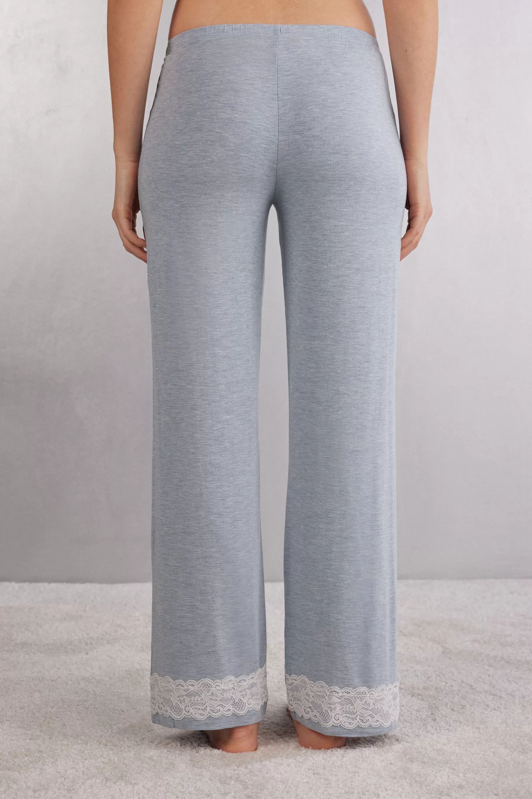 Intimissimi Pyjamas Mix & Match | Pyjamas Med Långbyxor^Långa byxor i modal med spetsdetaljer