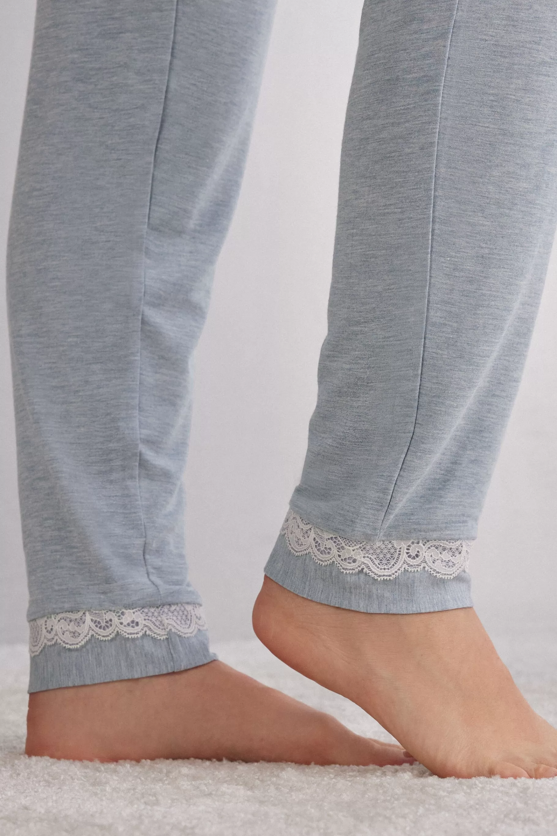Intimissimi Pyjamas Mix & Match | Pyjamas Med Långbyxor^Långa modalbyxor med spetsdetaljer