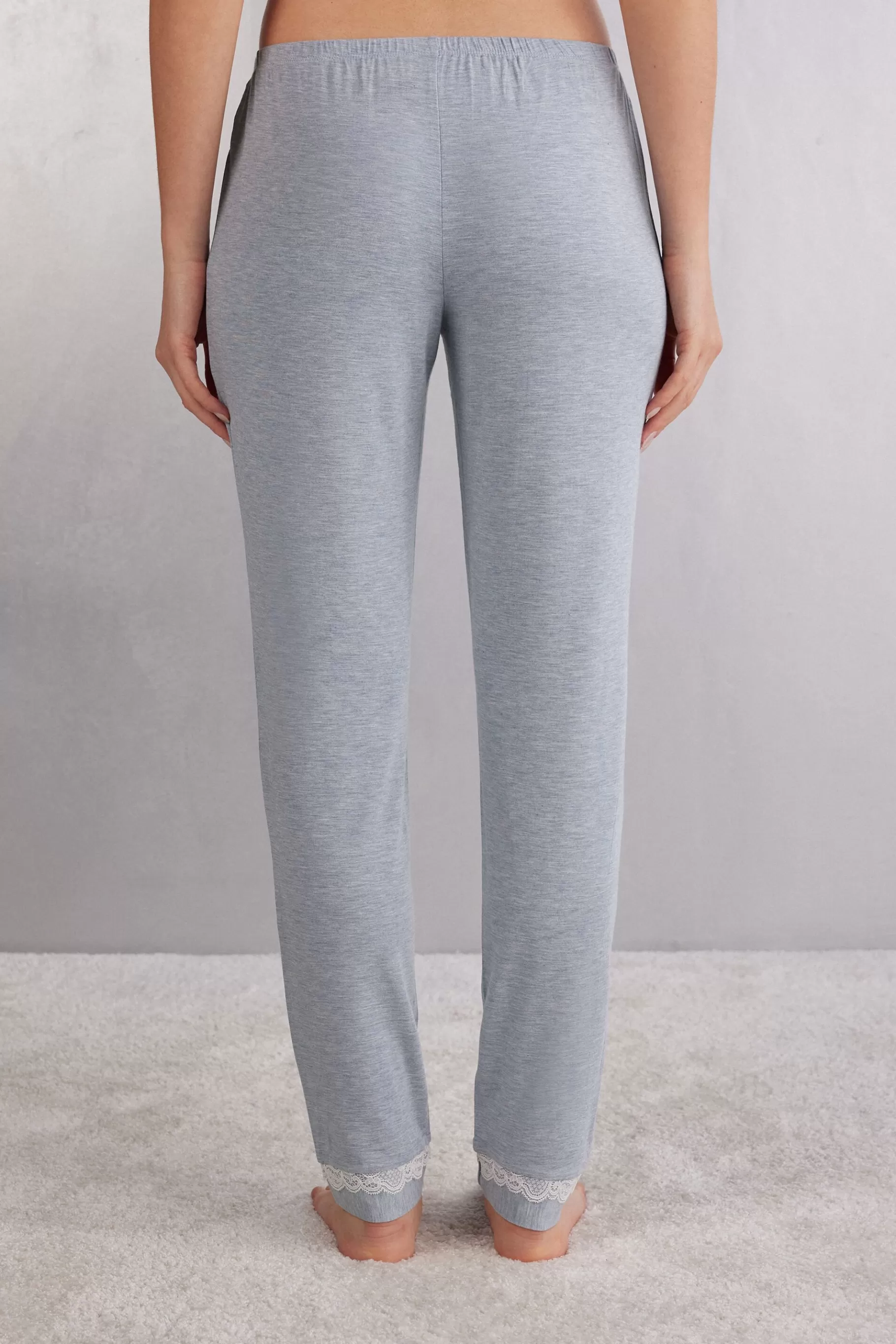 Intimissimi Pyjamas Mix & Match | Pyjamas Med Långbyxor^Långa modalbyxor med spetsdetaljer
