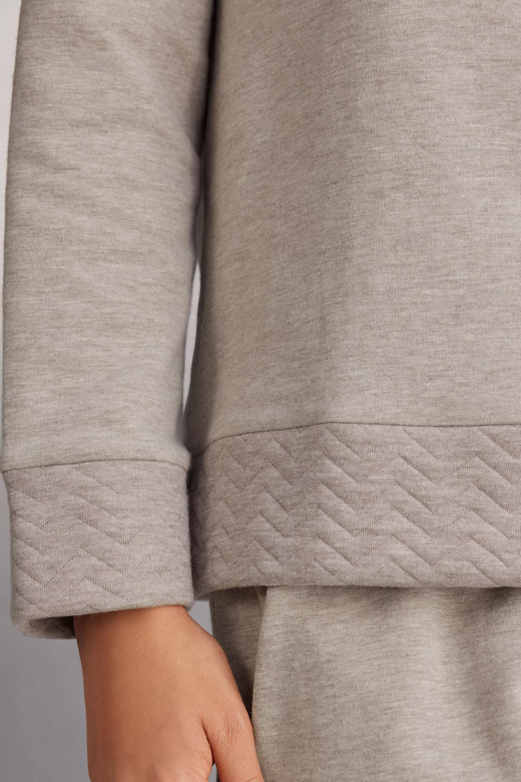 Intimissimi Pyjamas Mix & Match | Pyjamas Med Långbyxor^Långärmad topp med V-ringning Soft Chevron