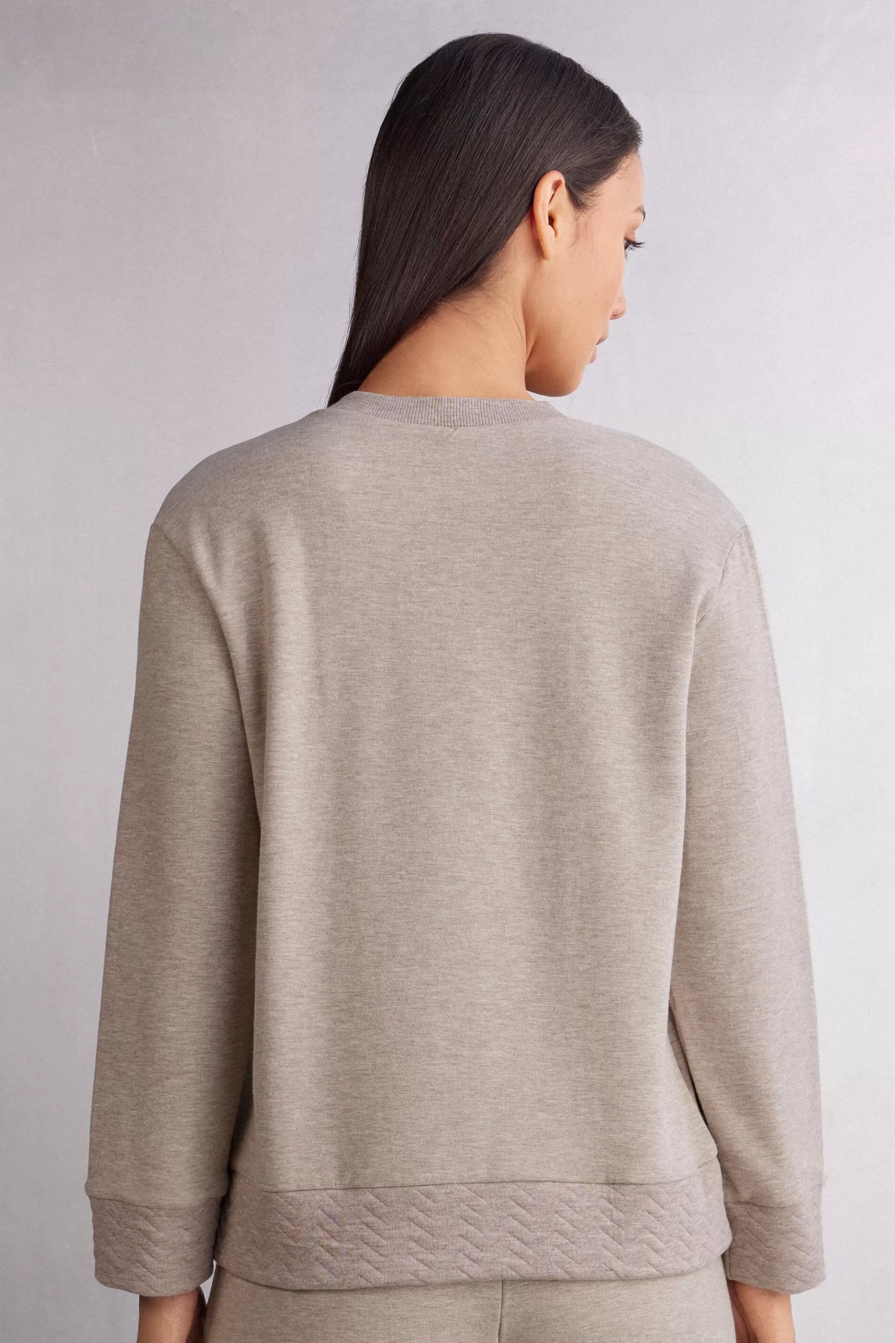 Intimissimi Pyjamas Mix & Match | Pyjamas Med Långbyxor^Långärmad topp med V-ringning Soft Chevron