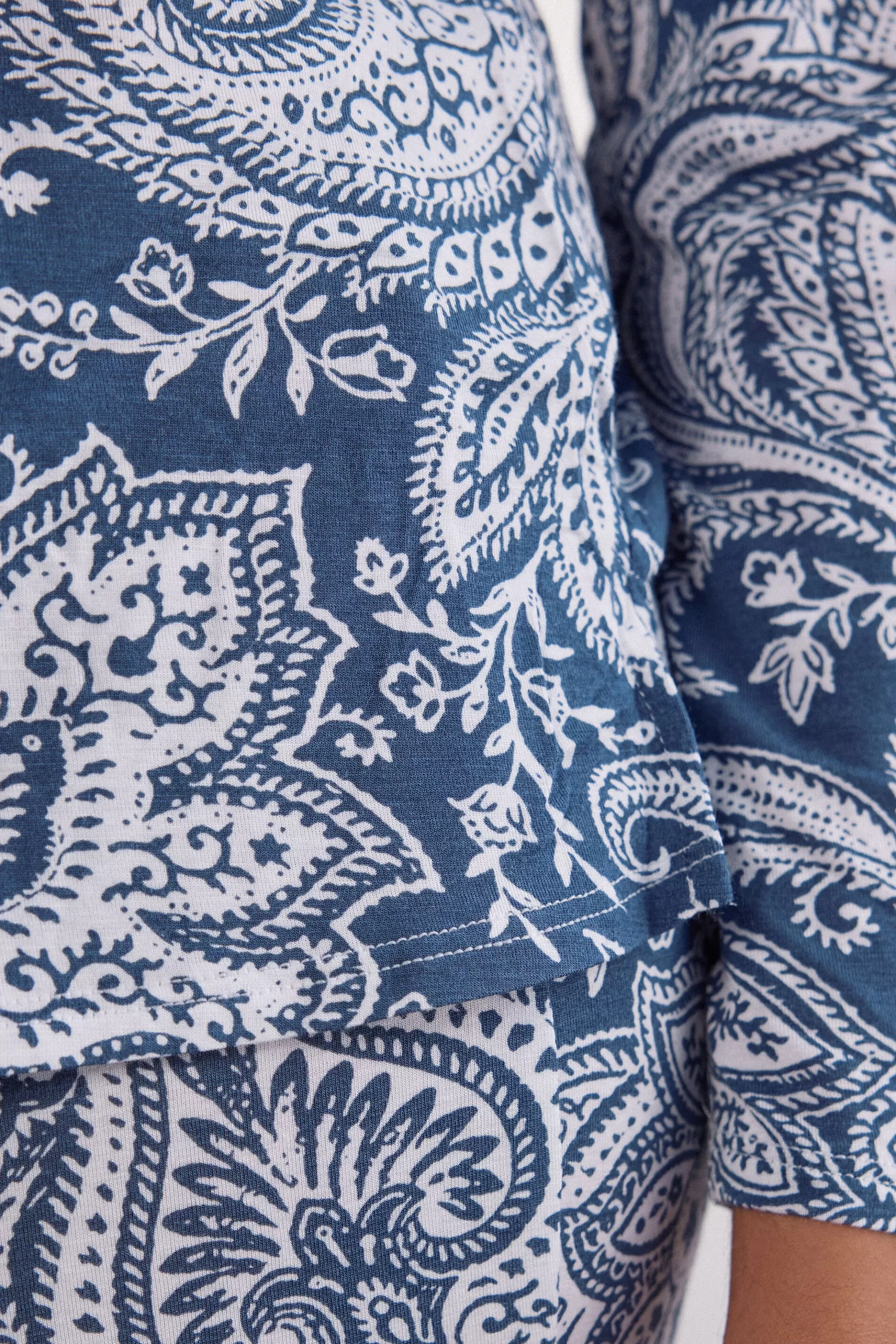 Intimissimi Pyjamas Mix & Match | Pyjamas Med Långbyxor^Långärmad tröja i bambuviskos Flower Paisley