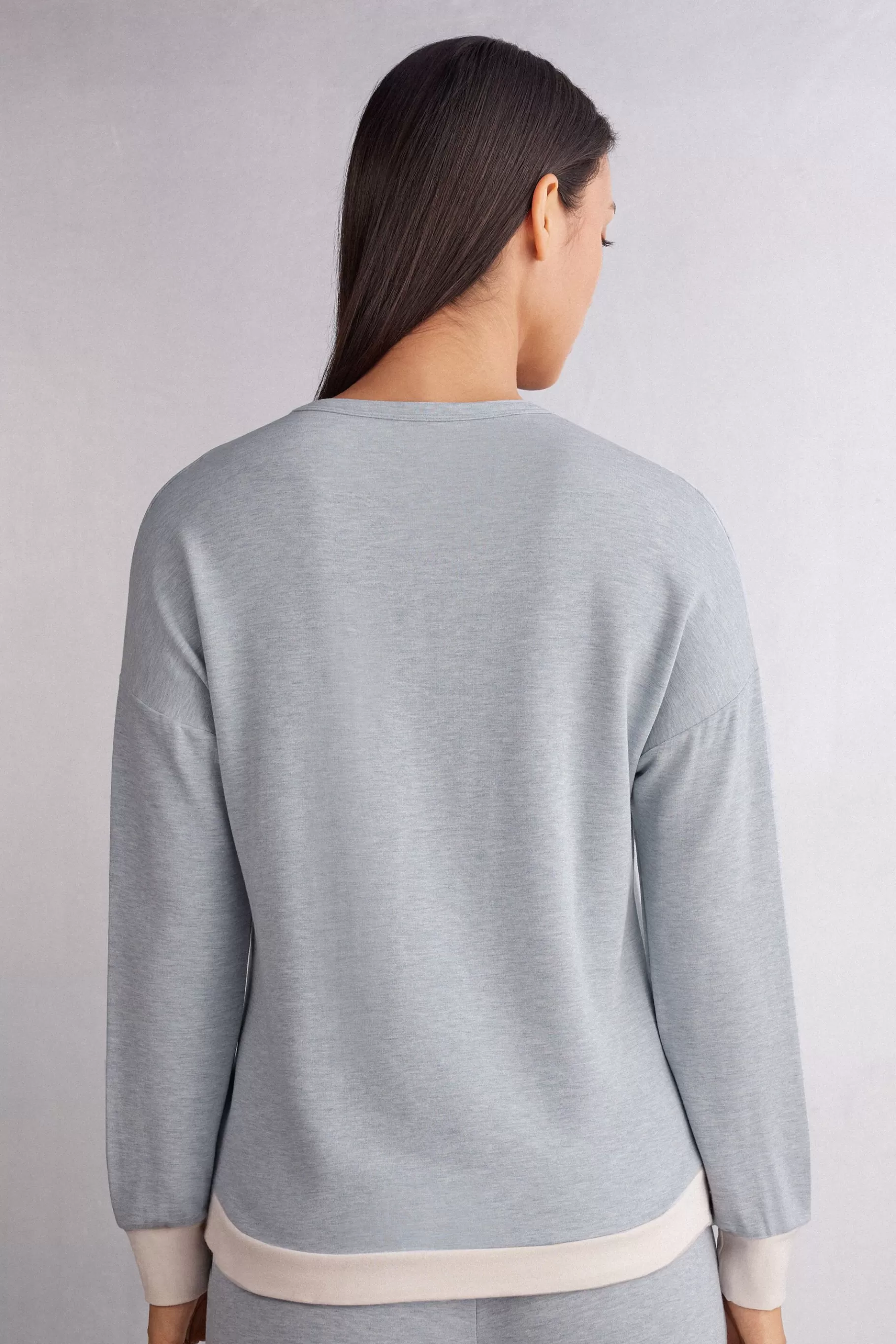 Intimissimi Pyjamas Mix & Match | Pyjamas Med Långbyxor^Långärmad tröja i modal och ull Cold Winter Night