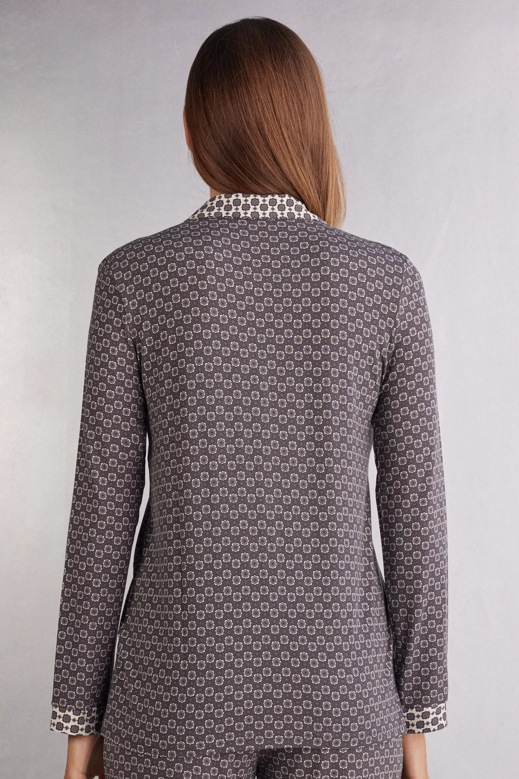 Intimissimi Pyjamas Mix & Match | Pyjamas Med Långbyxor^Långärmad tröja med öppning fram Little Talks