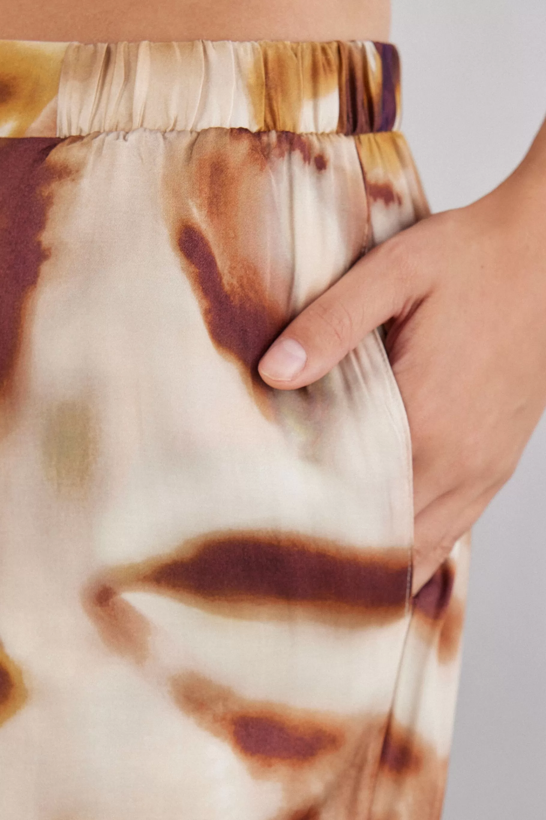 Intimissimi Pyjamas Mix & Match | Pyjamas Med Långbyxor^Långbyxor i viskossatin Sun Goes Down