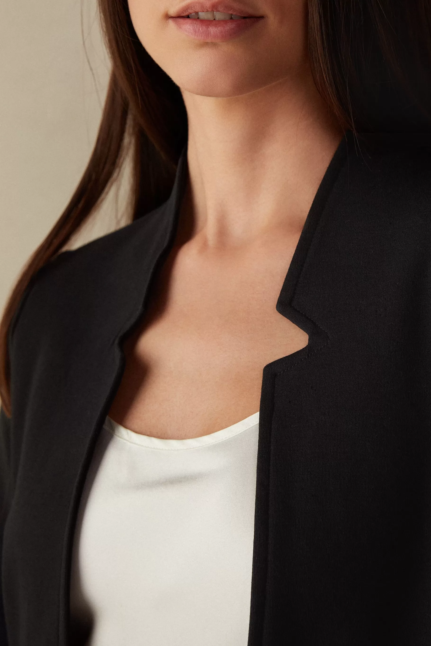 Intimissimi Cardigans / Jackor^Long-Sleeved Cotton Interlock kofta