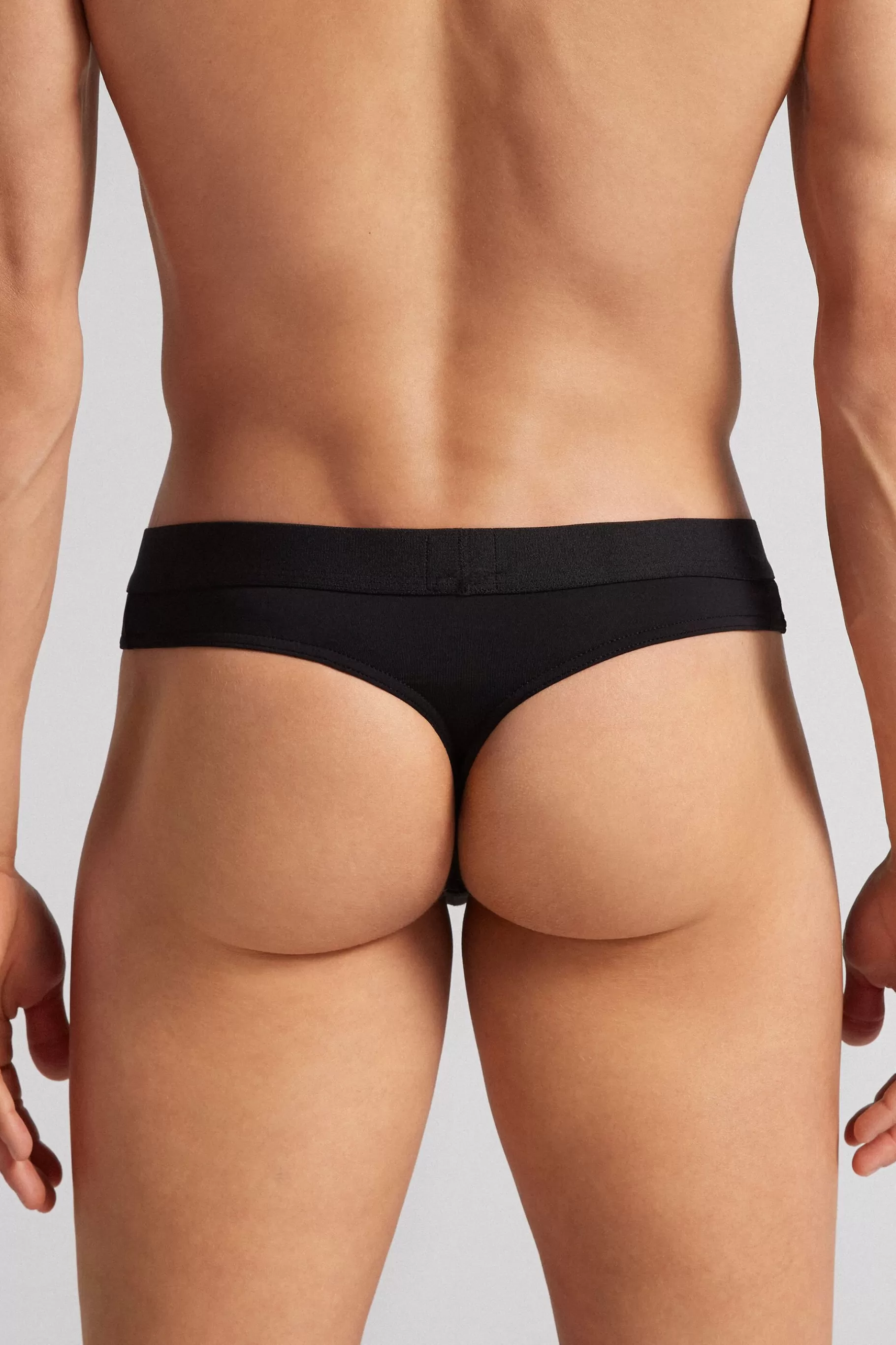 Intimissimi Kalsonger^Men's Microfibre stringkalsonger med logotyp