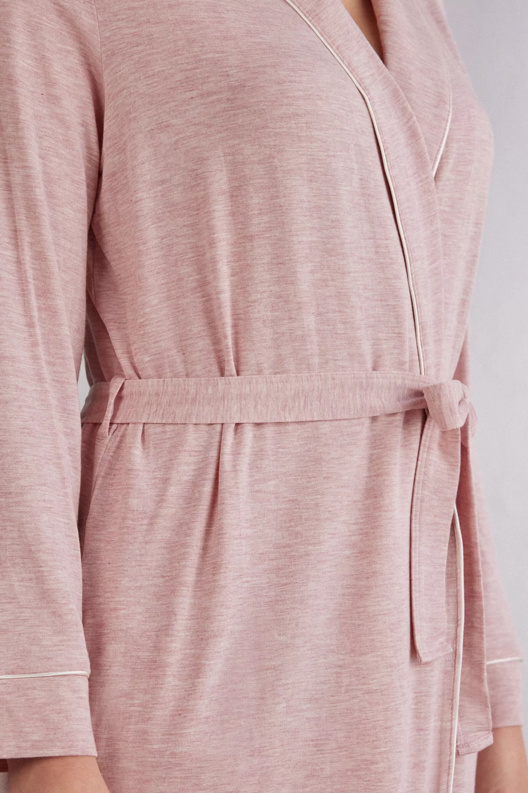 Intimissimi Morgonrockar / Kimonos^Morgonrock i modal med spetsdetalj