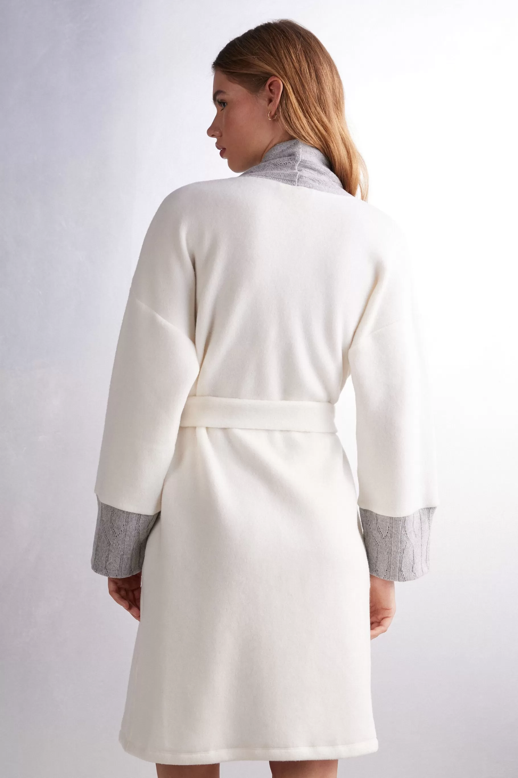 Intimissimi Morgonrockar / Kimonos^Morgonrock i skotskrutig fleece