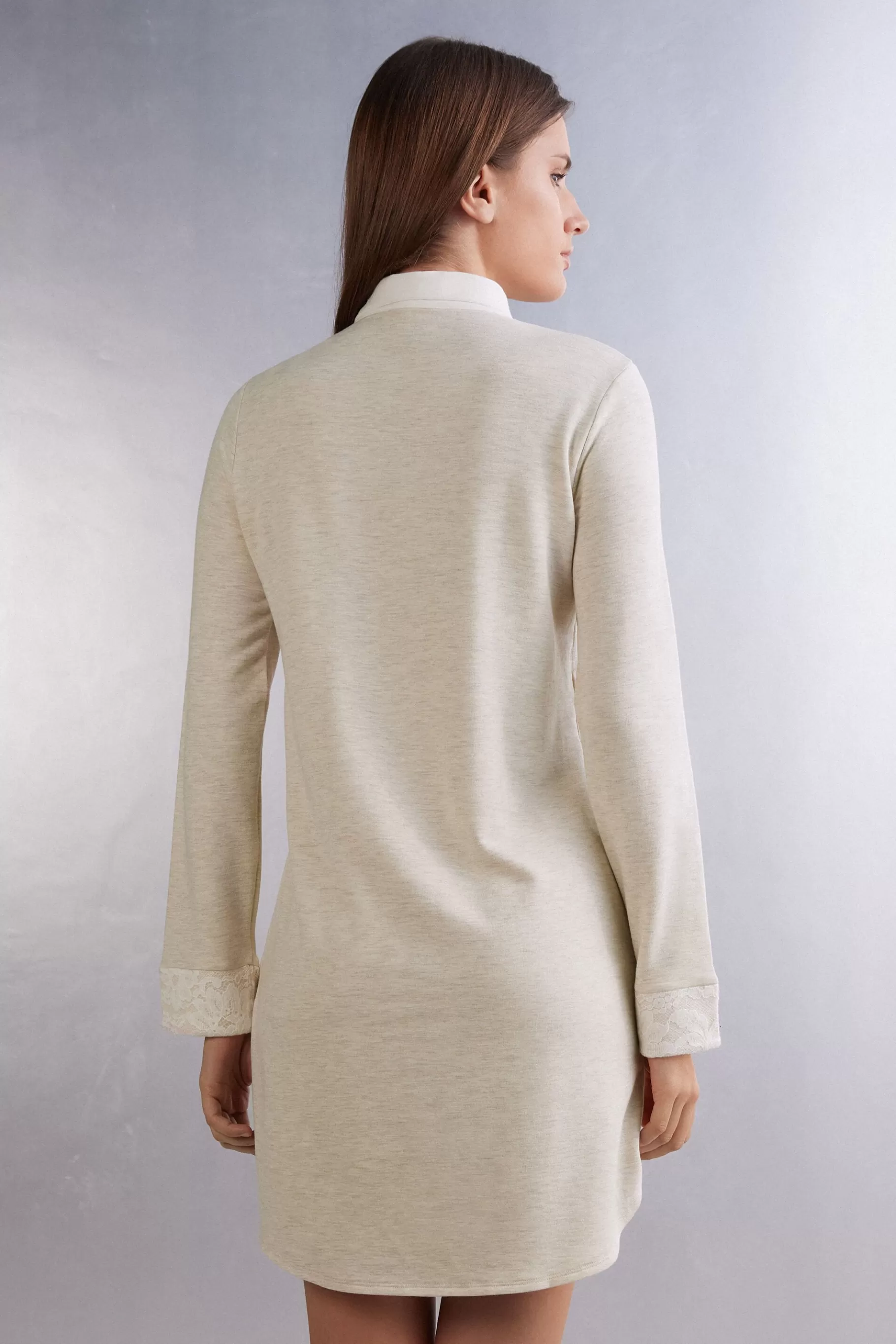 Intimissimi Nattlinne^Nattlinne med öppning framtill i modal med ull Baby It's Cold Outside