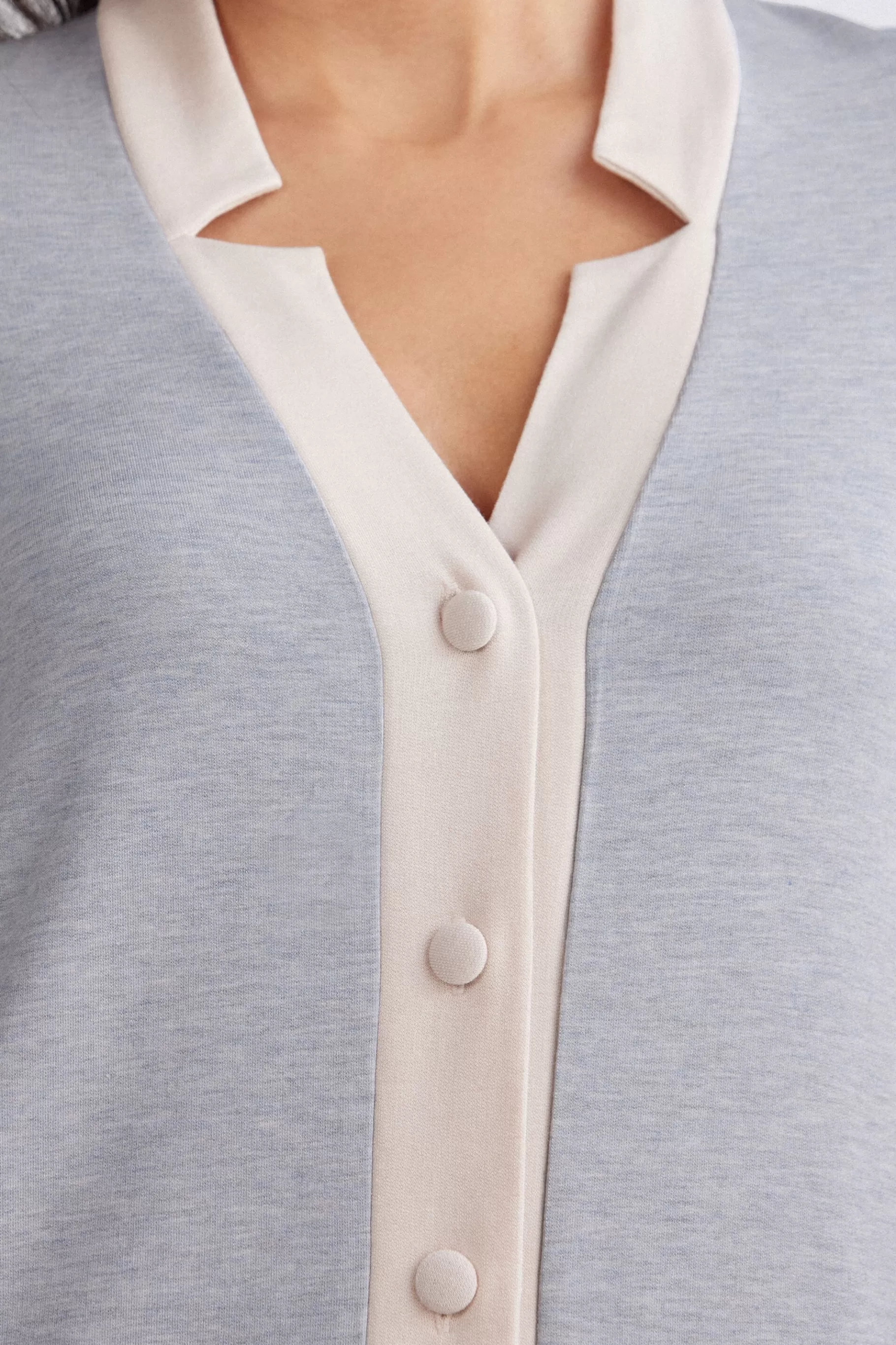 Intimissimi Nattlinne^Nattlinne med öppning framtill i modal och ull Cold Winter Night