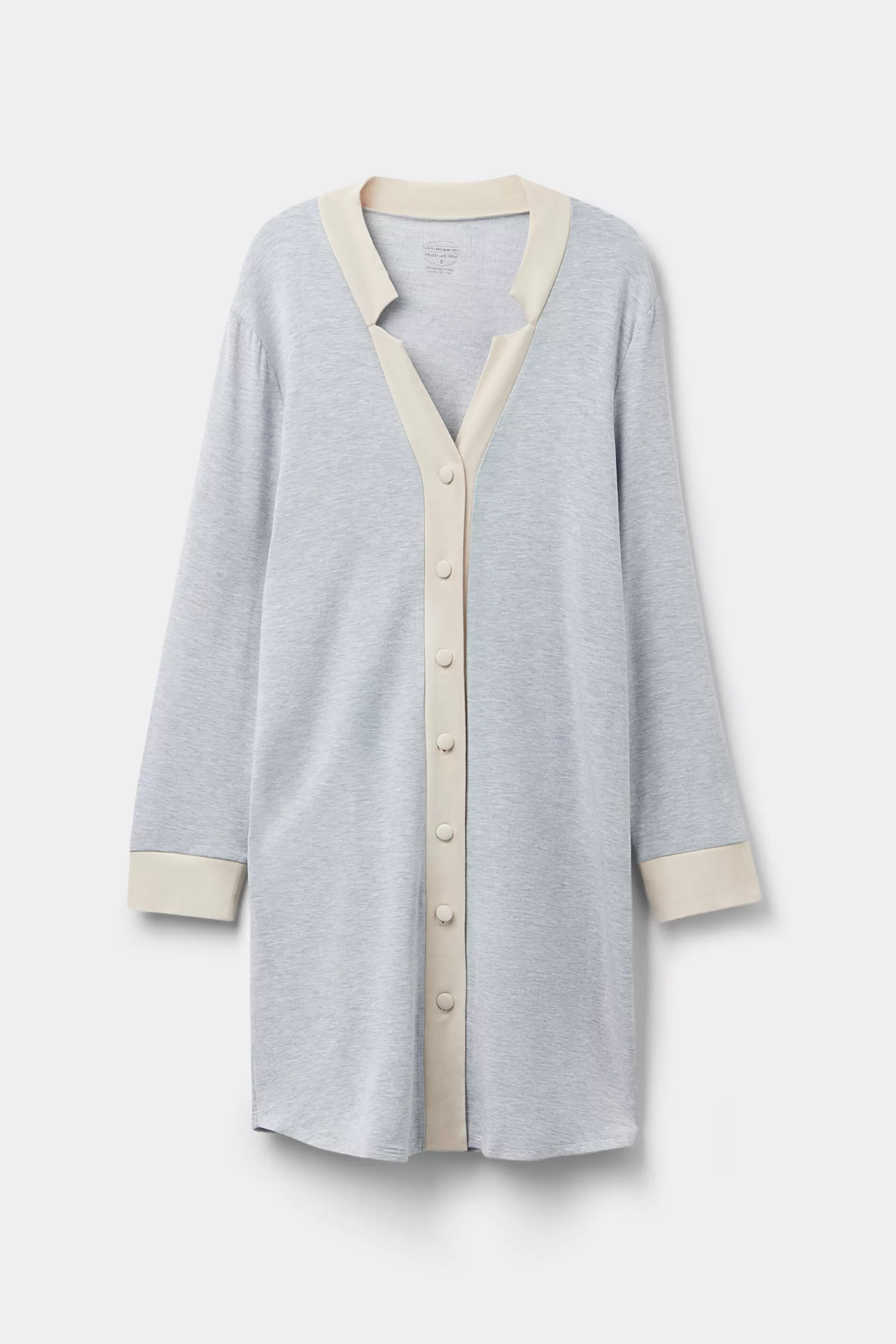 Intimissimi Nattlinne^Nattlinne med öppning framtill i modal och ull Cold Winter Night