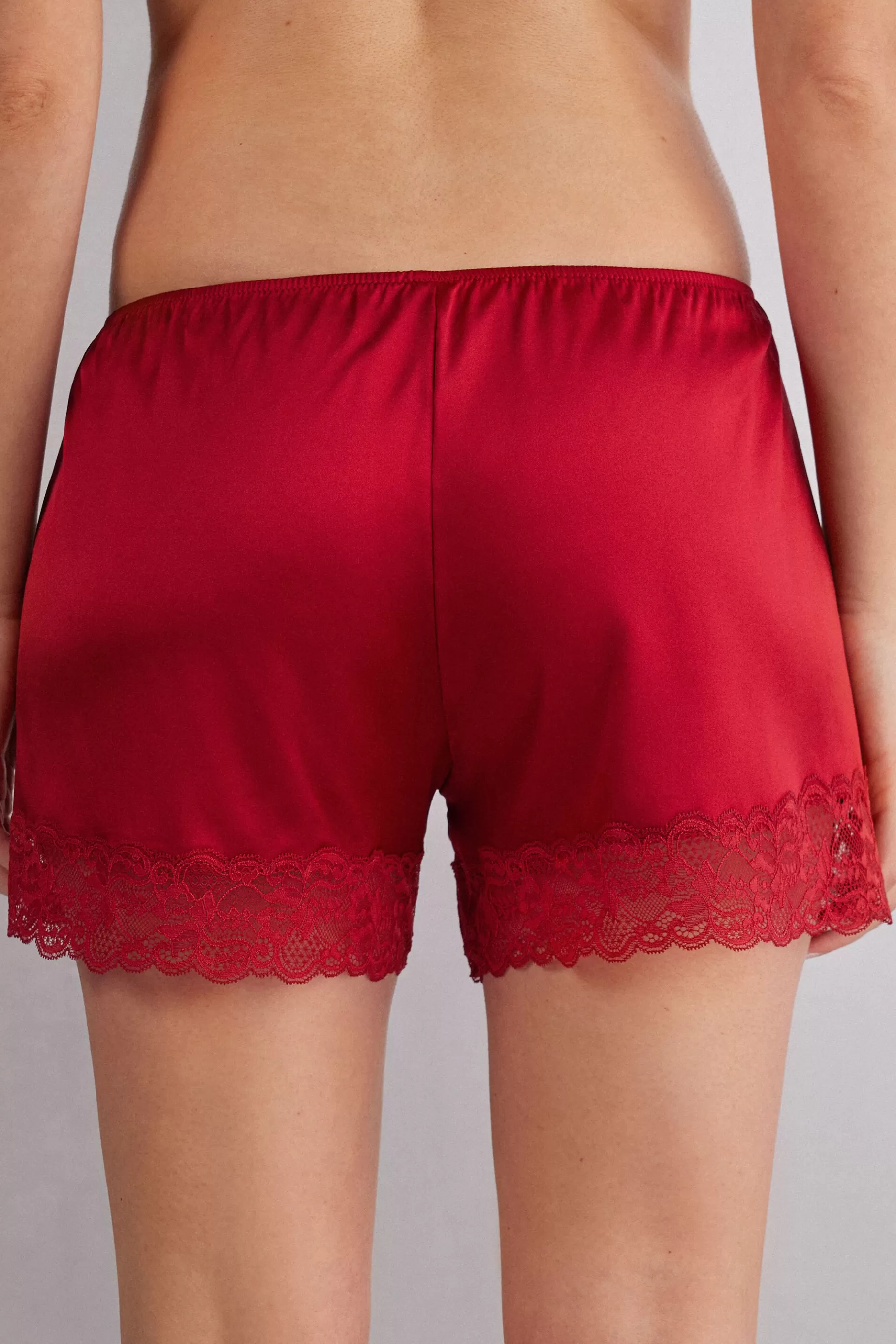 Intimissimi Pyjamas Mix & Match | Pyjamas Med Shorts^Shorts i siden med spets