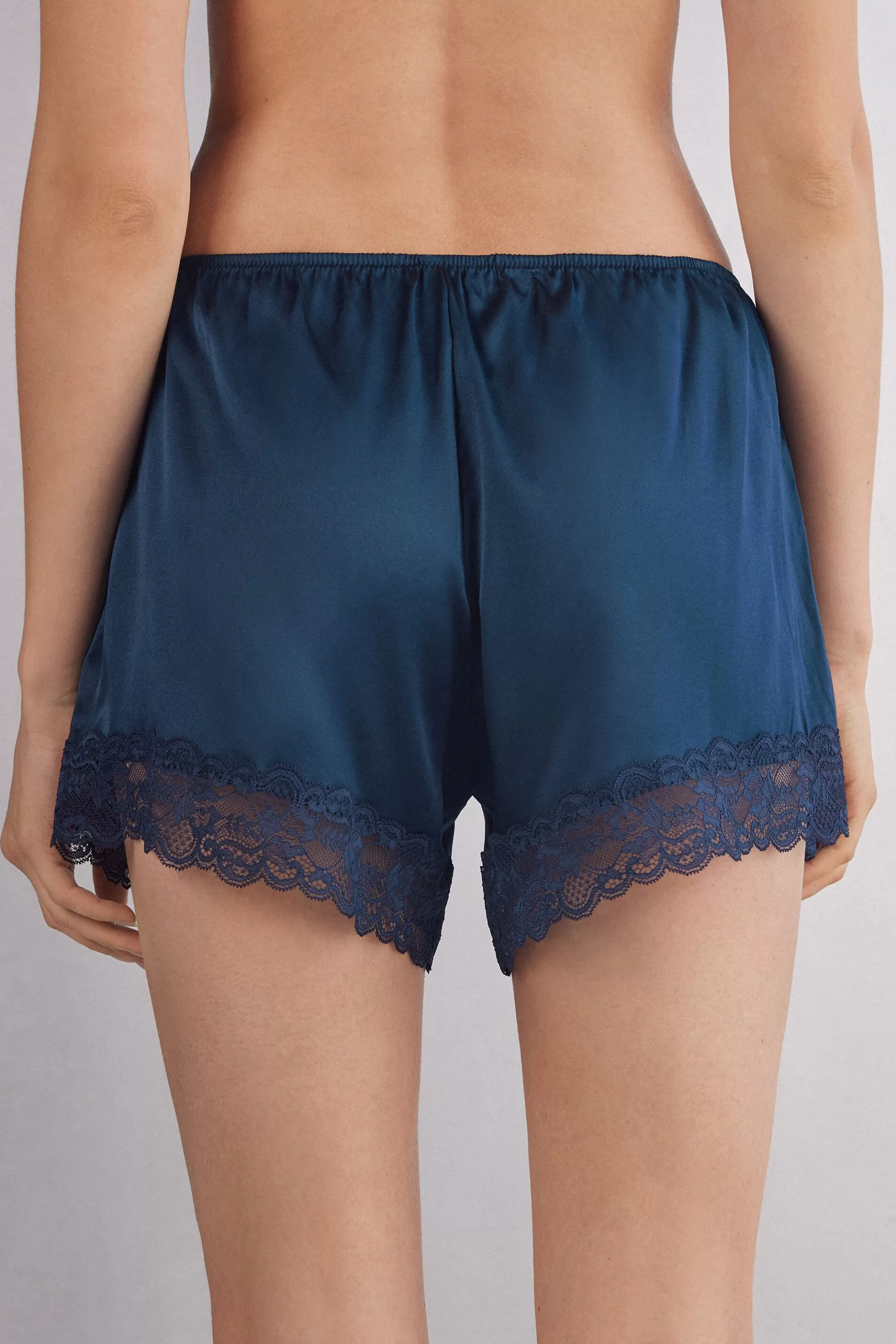 Intimissimi Pyjamas Mix & Match | Pyjamas Med Shorts^Shorts i siden med spets