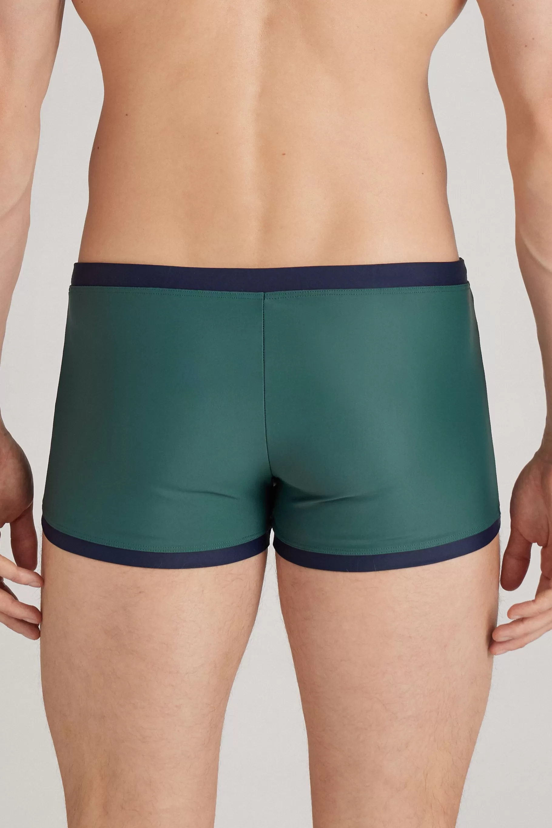 Intimissimi Badbyxor^Tajta badshorts med kontrasterande detaljer