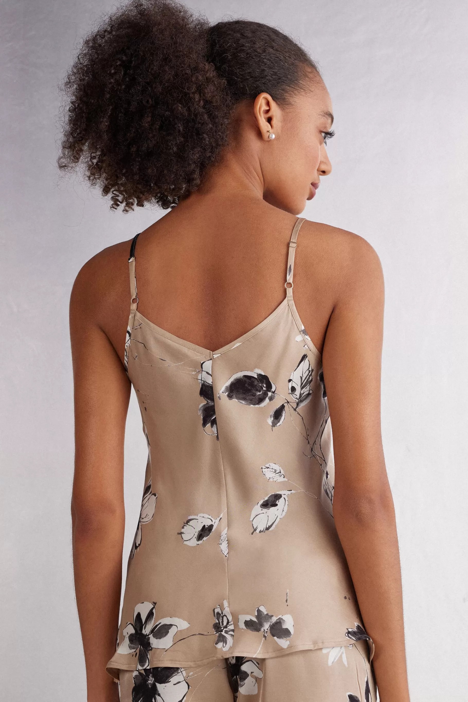 Intimissimi Pyjamas Mix & Match | Pyjamas Med Shorts^Topp i viskossatin Autumn Blossom