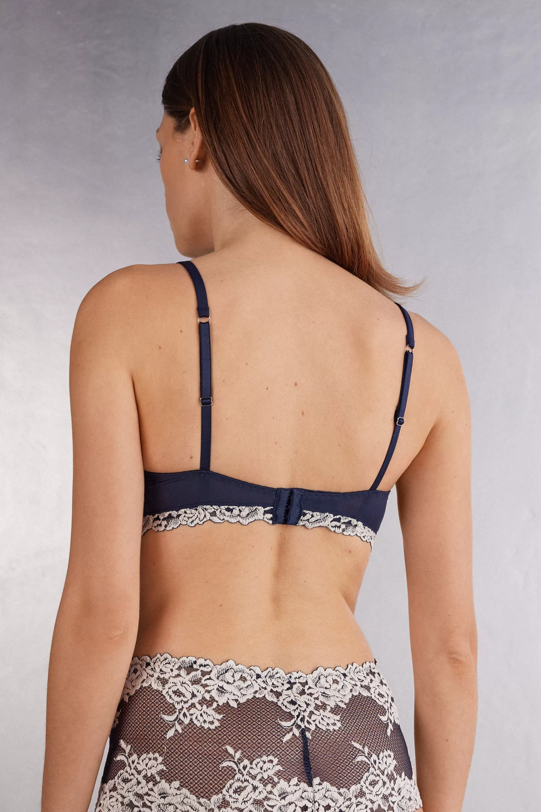 Intimissimi Med Vaddering | Utan Bygel^Triangelbehå Tiziana Pretty Flowers