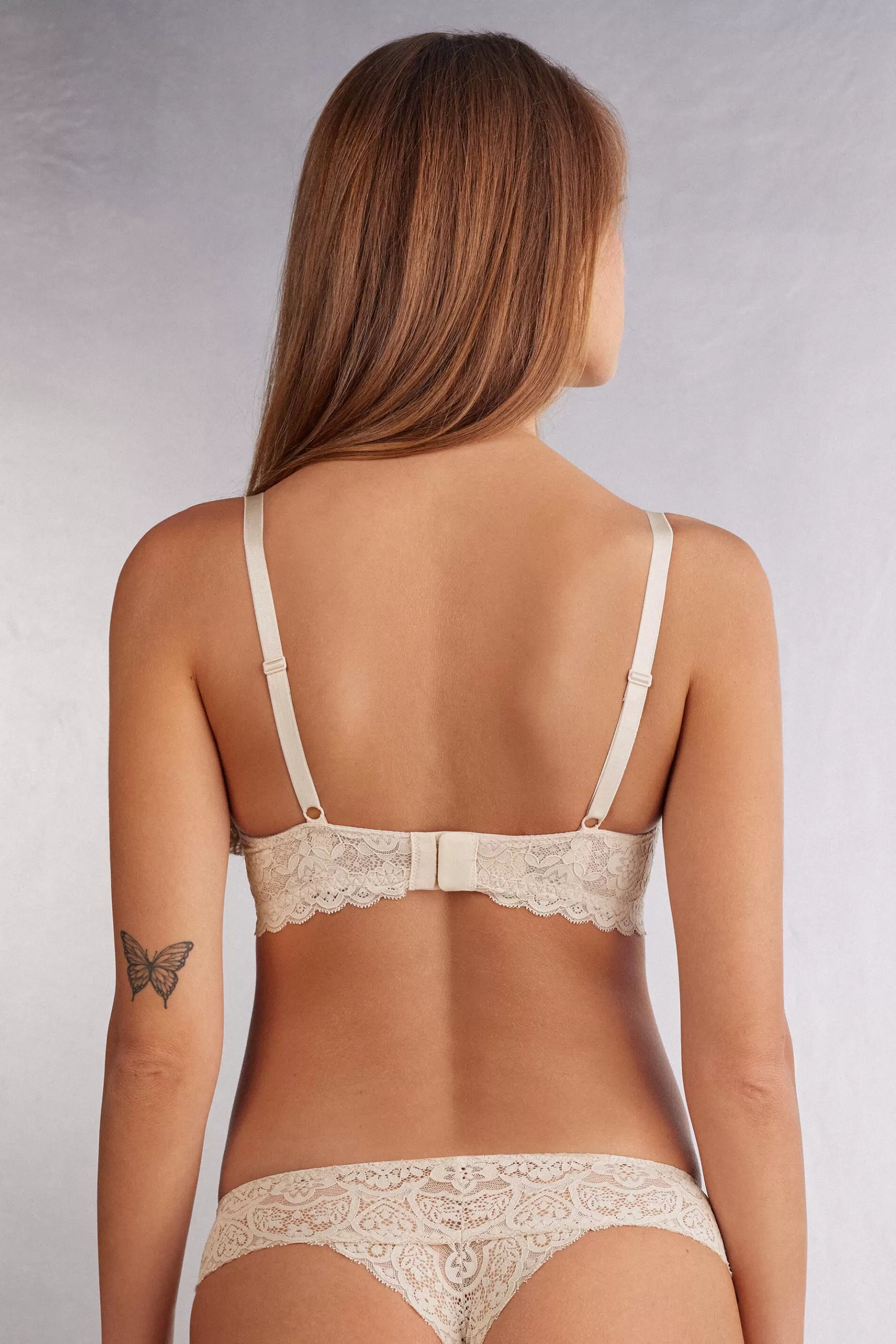 Intimissimi Med Vaddering | Utan Bygel^Triangel-bh i spets Adele