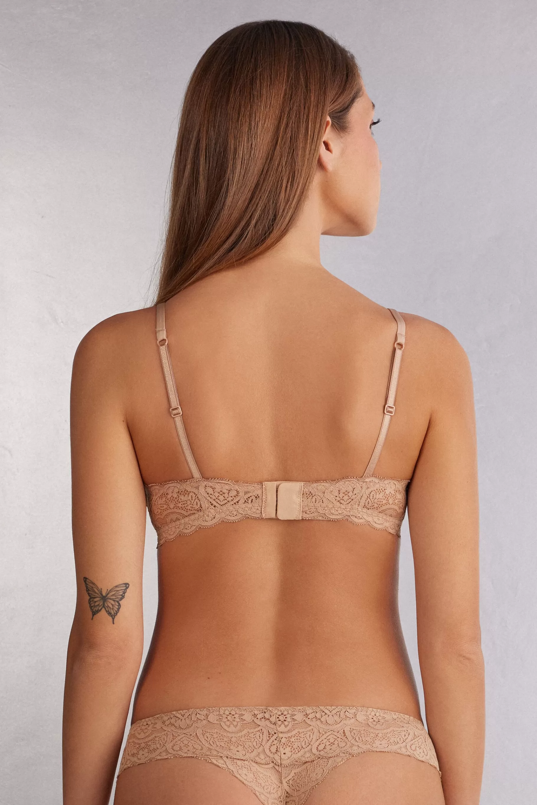 Intimissimi Med Vaddering | Utan Bygel^Triangel-bh i spets Tiziana