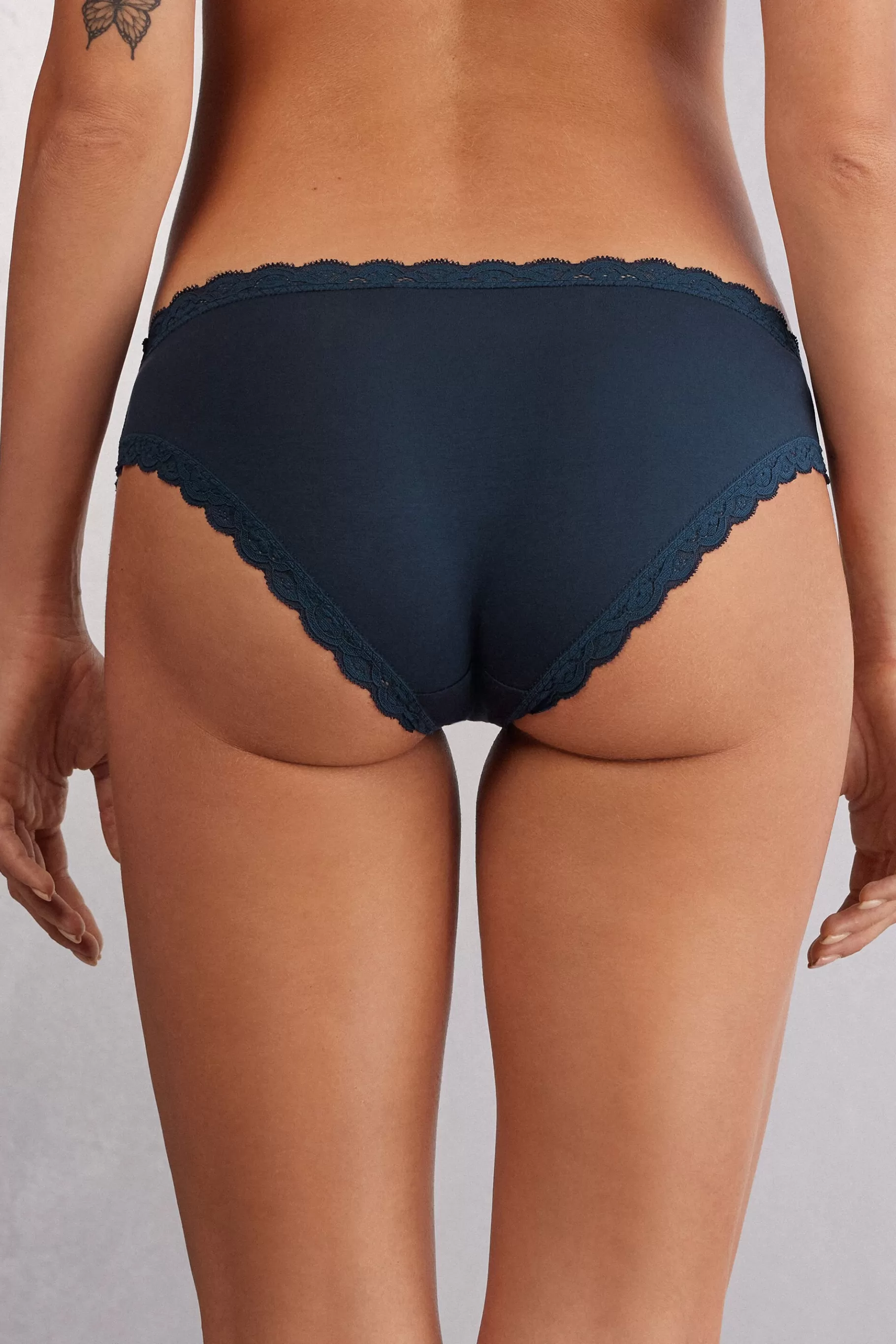 Intimissimi Trosor^Trosor i bomull och spets
