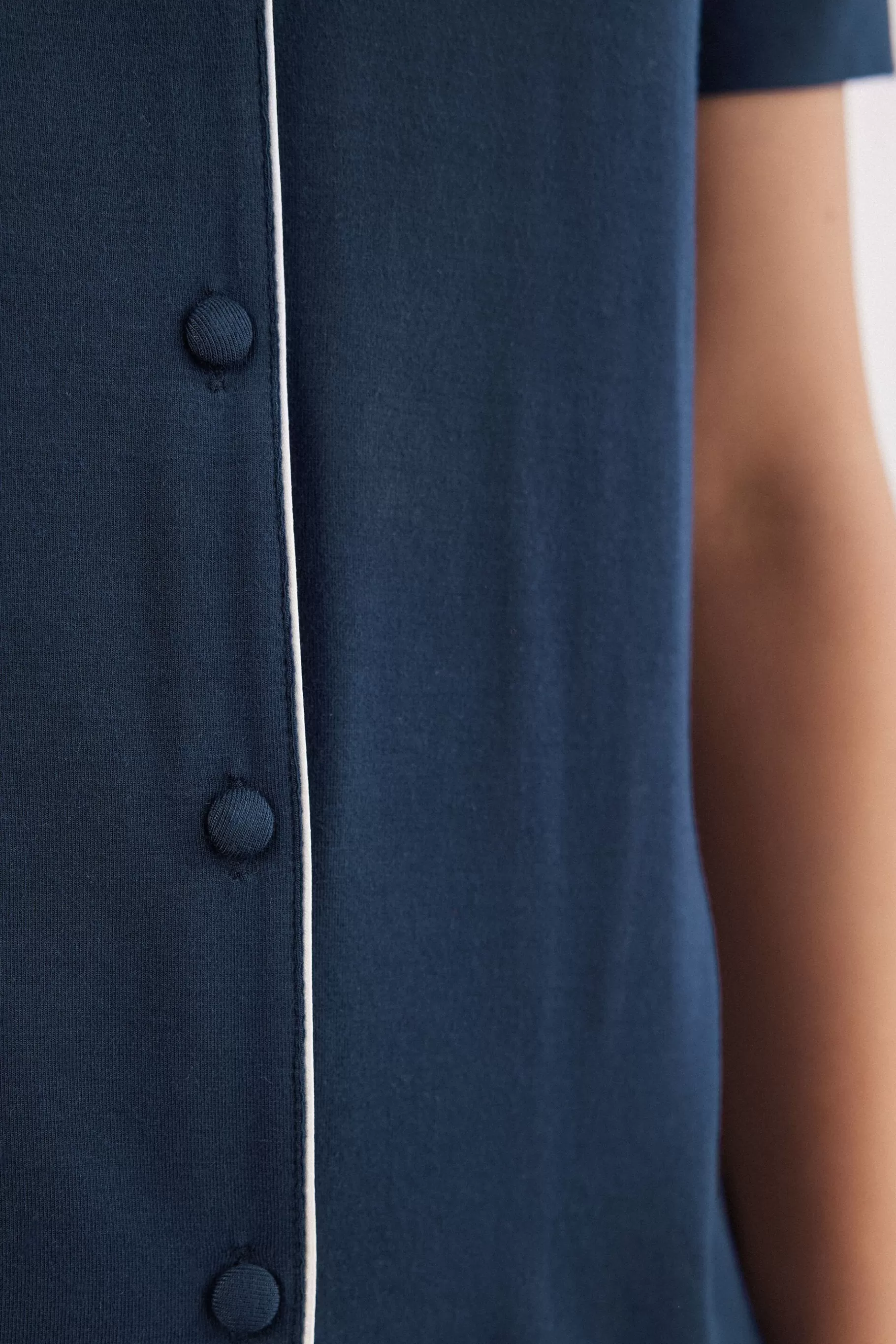 Intimissimi Pyjamas Mix & Match | Pyjamas Med Shorts^Tröja med kort ärm och öppning fram i modal