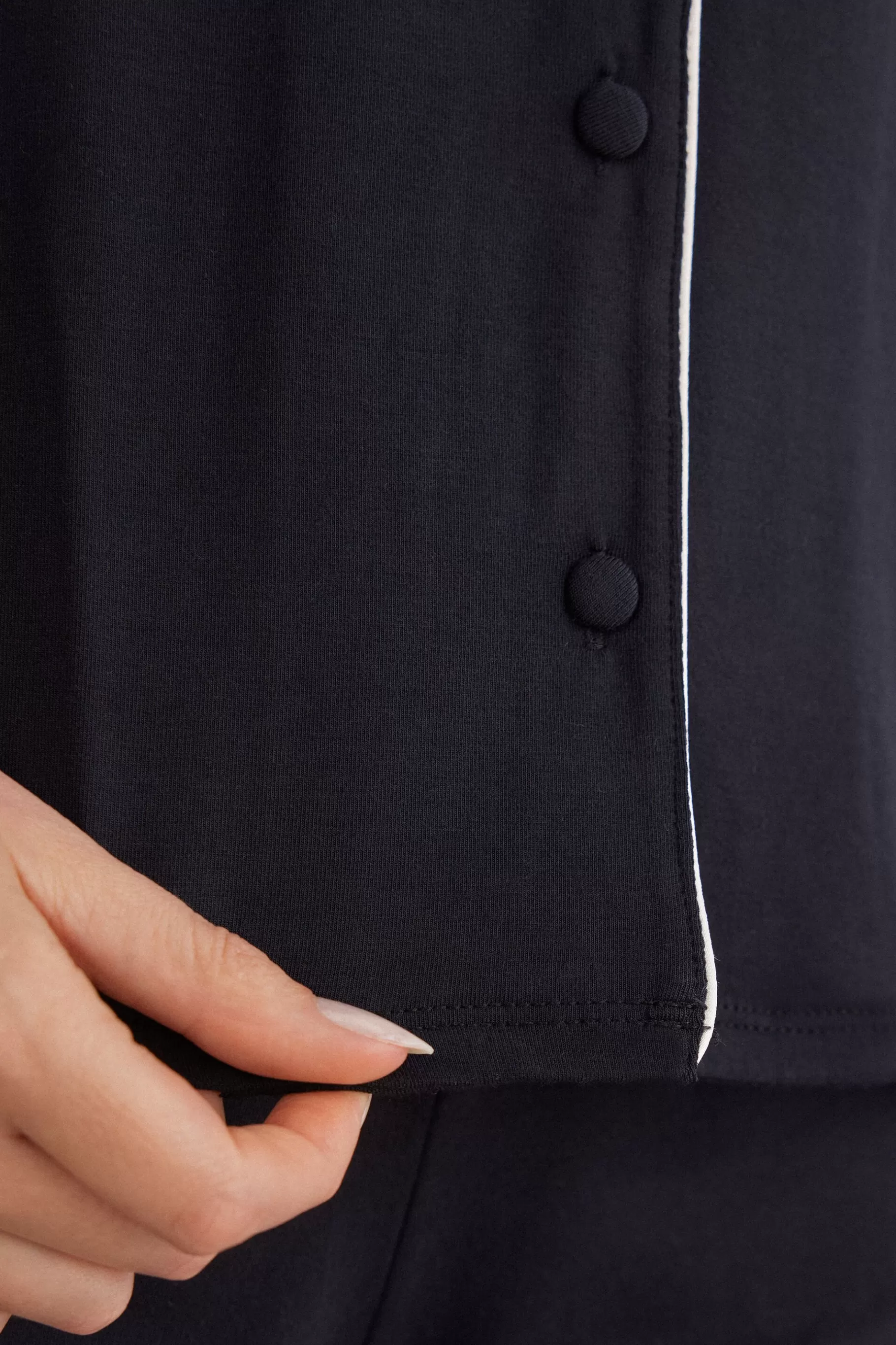 Intimissimi Pyjamas Mix & Match | Pyjamas Med Shorts^Tröja med kort ärm och öppning fram i modal